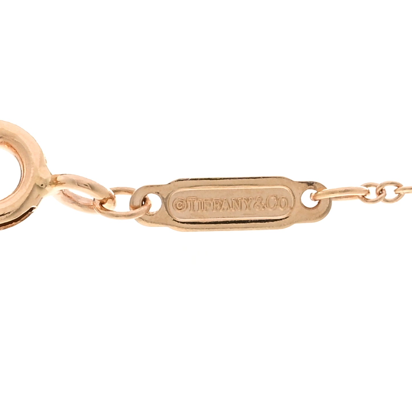 18K Rose Gold Small T Smile Pendant Necklace