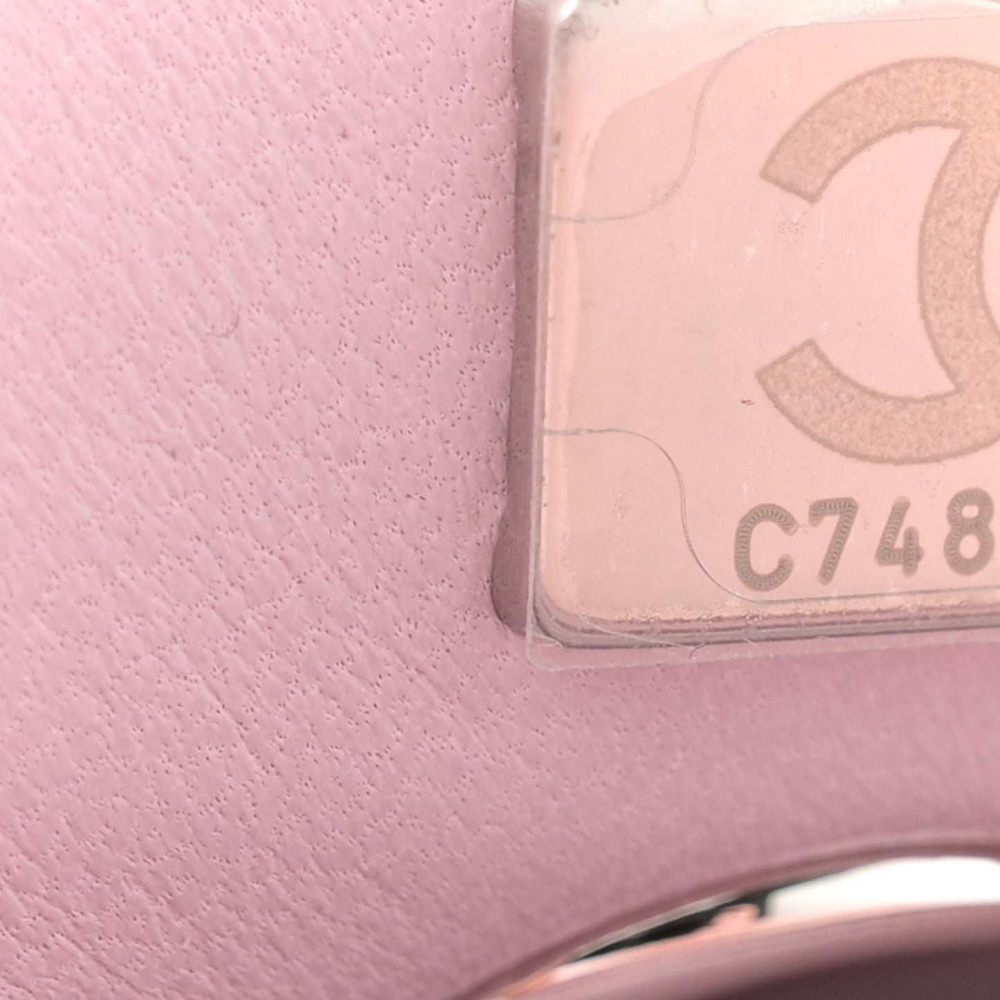 Iridescent Caviar Quilted Mini Coco Handle Flap Pink