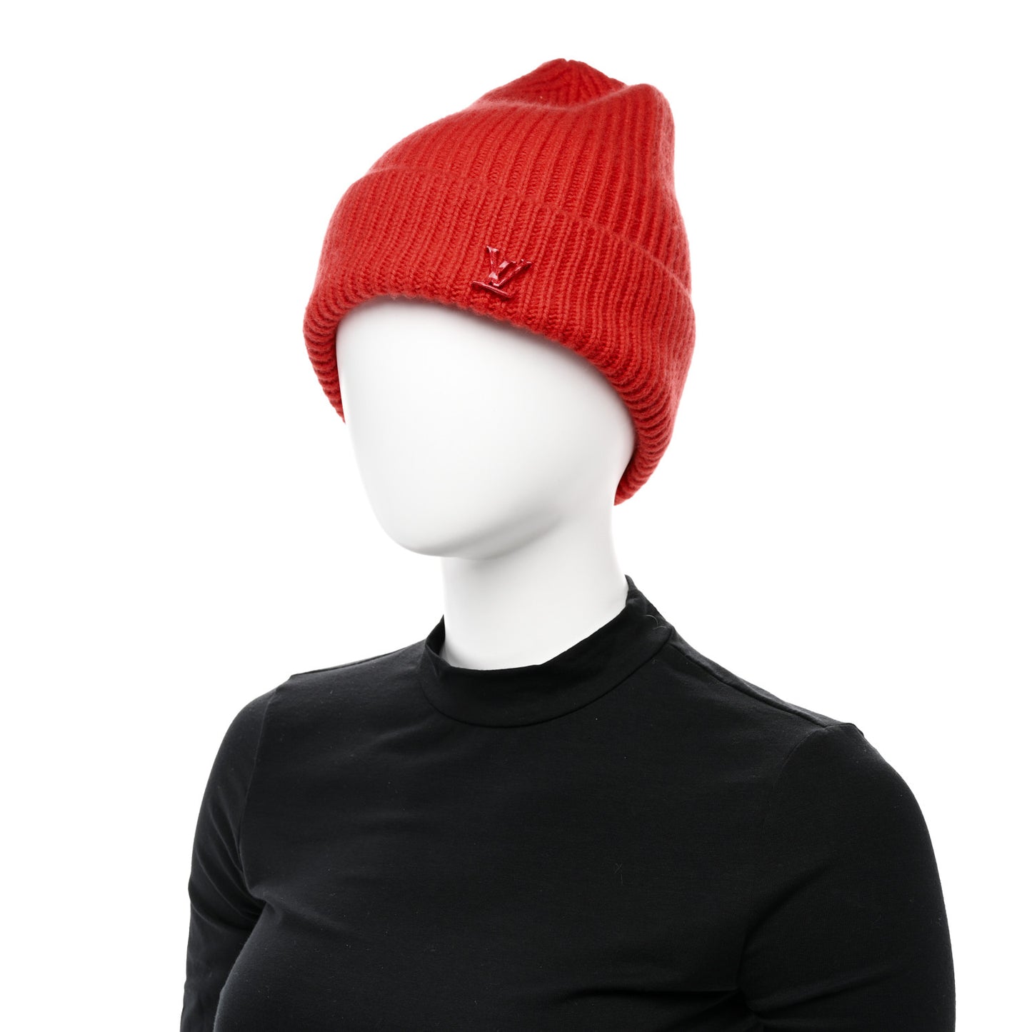 Cashmere LV Ahead Bonnet Beanie Red