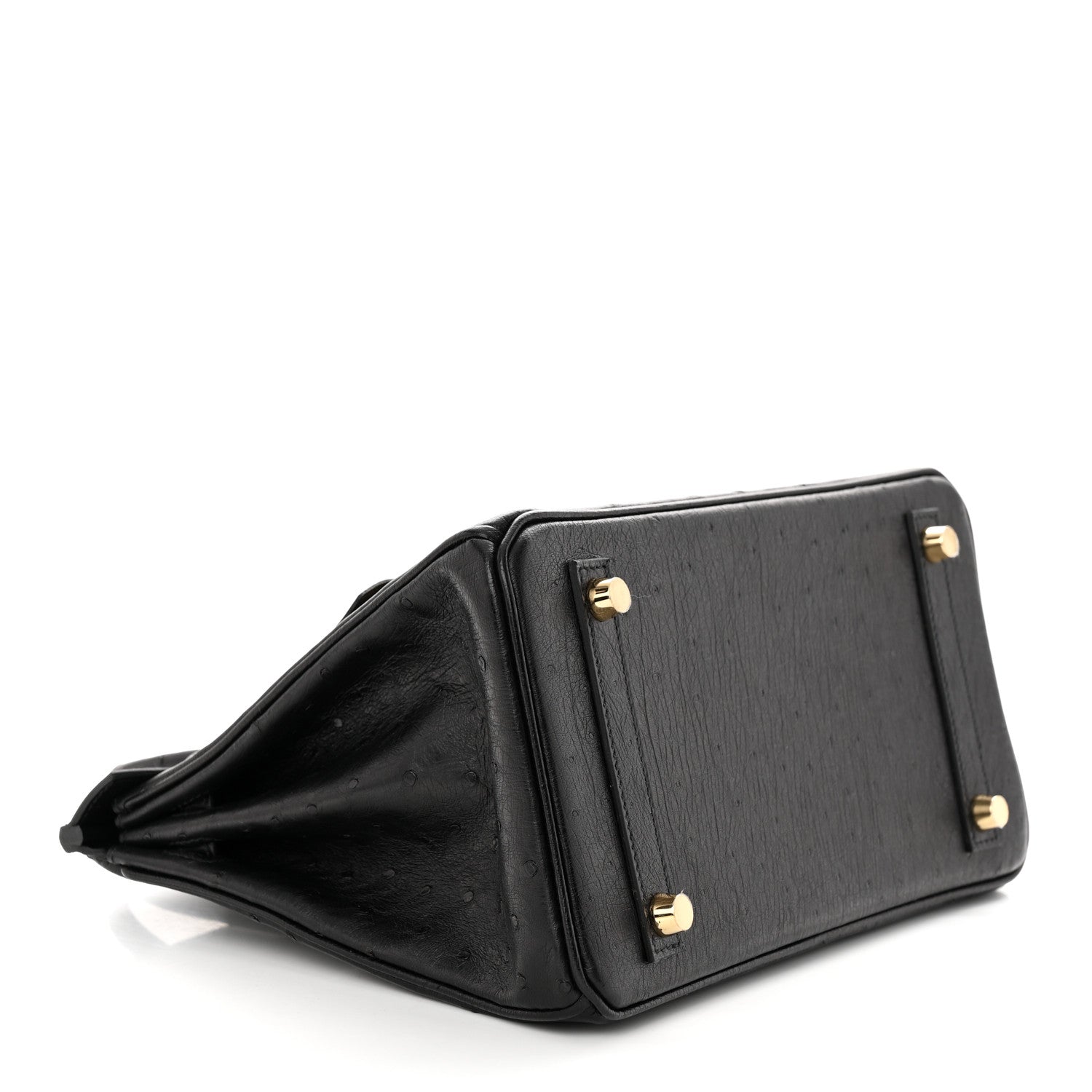 Hermes Ostrich Birkin 25 Black 4 of 10