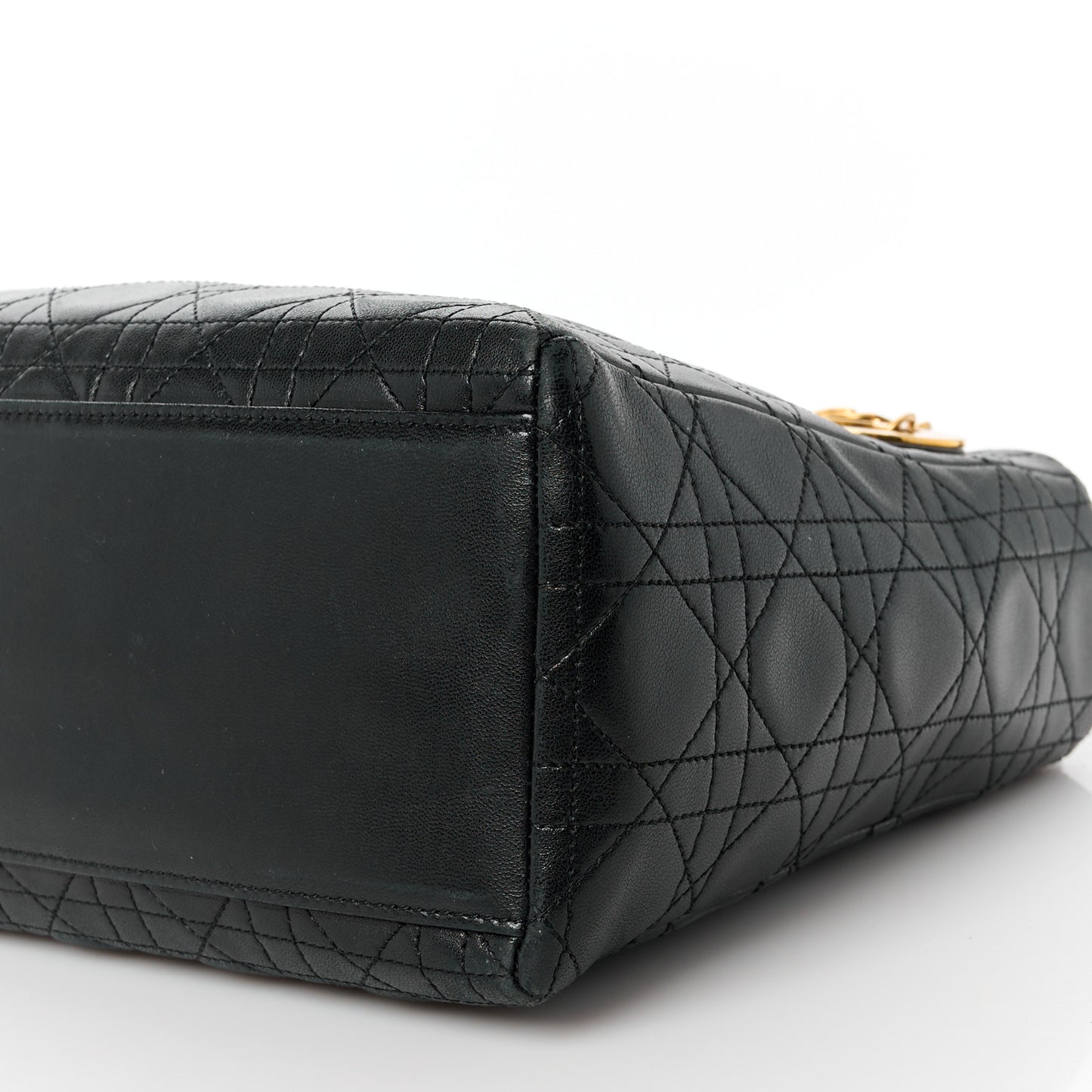 Lambskin Cannage Medium Lady Dior Black