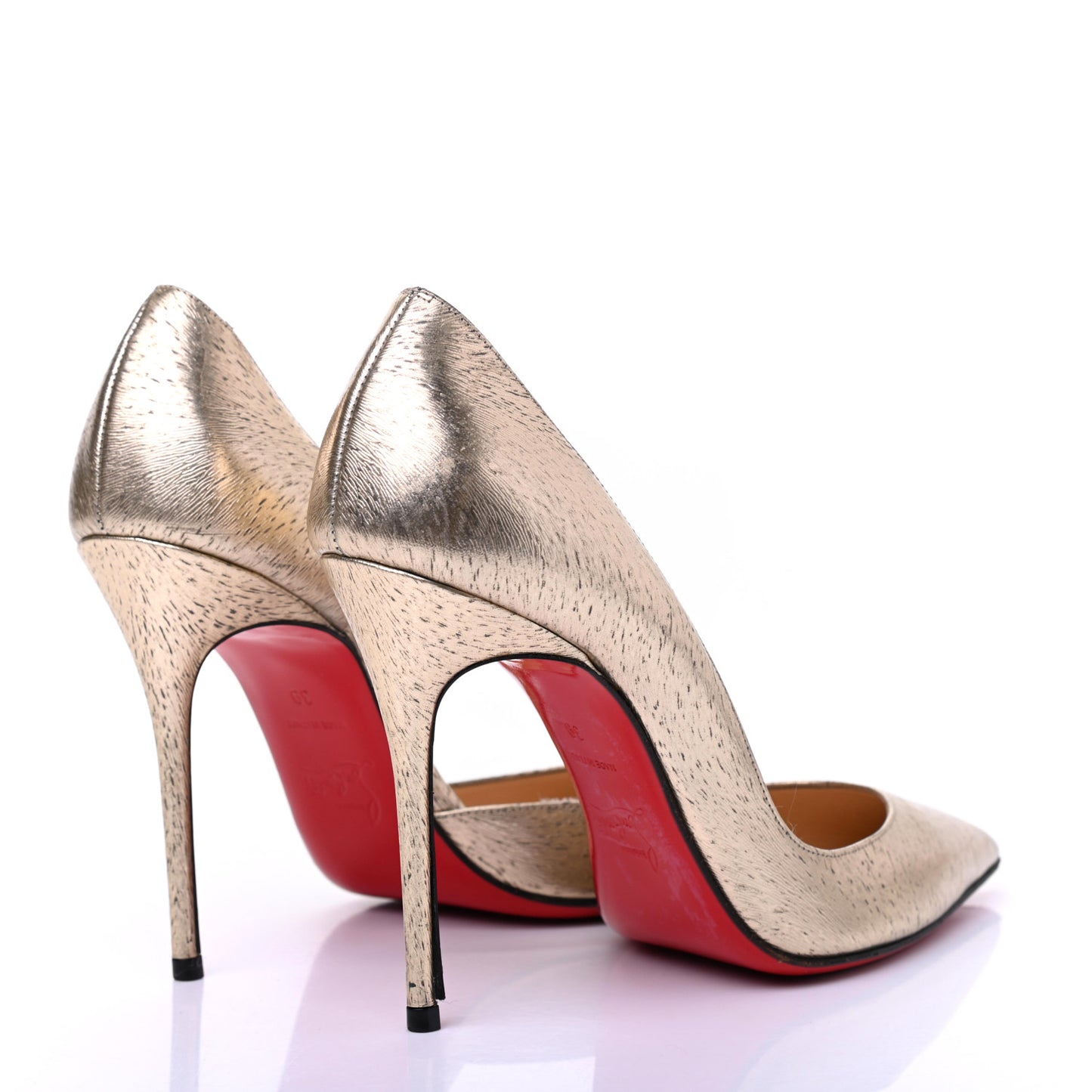 Metallic Laminato Animal Print Iriza 100 Pumps 39 Platine