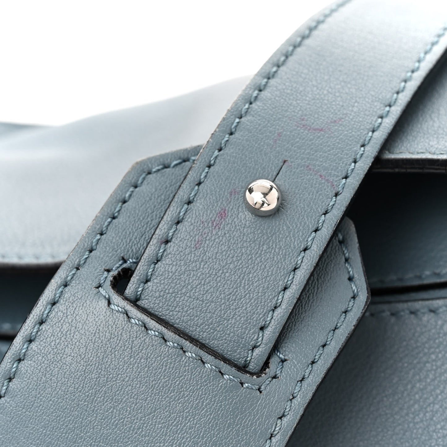 Calfskin Medium Puzzle Bag Stone Blue