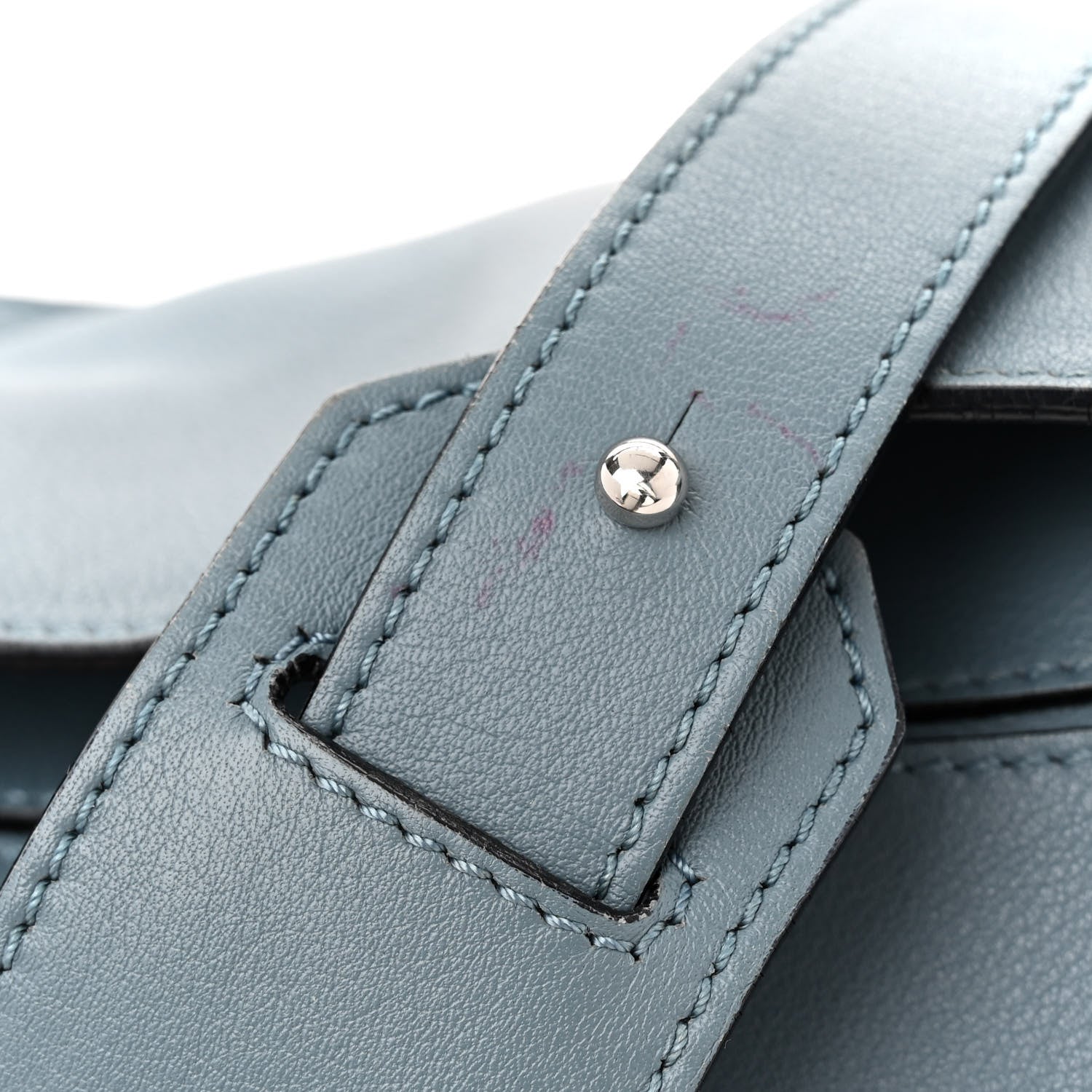 Loewe Calfskin Medium Puzzle Bag Stone Blue 12 of 21