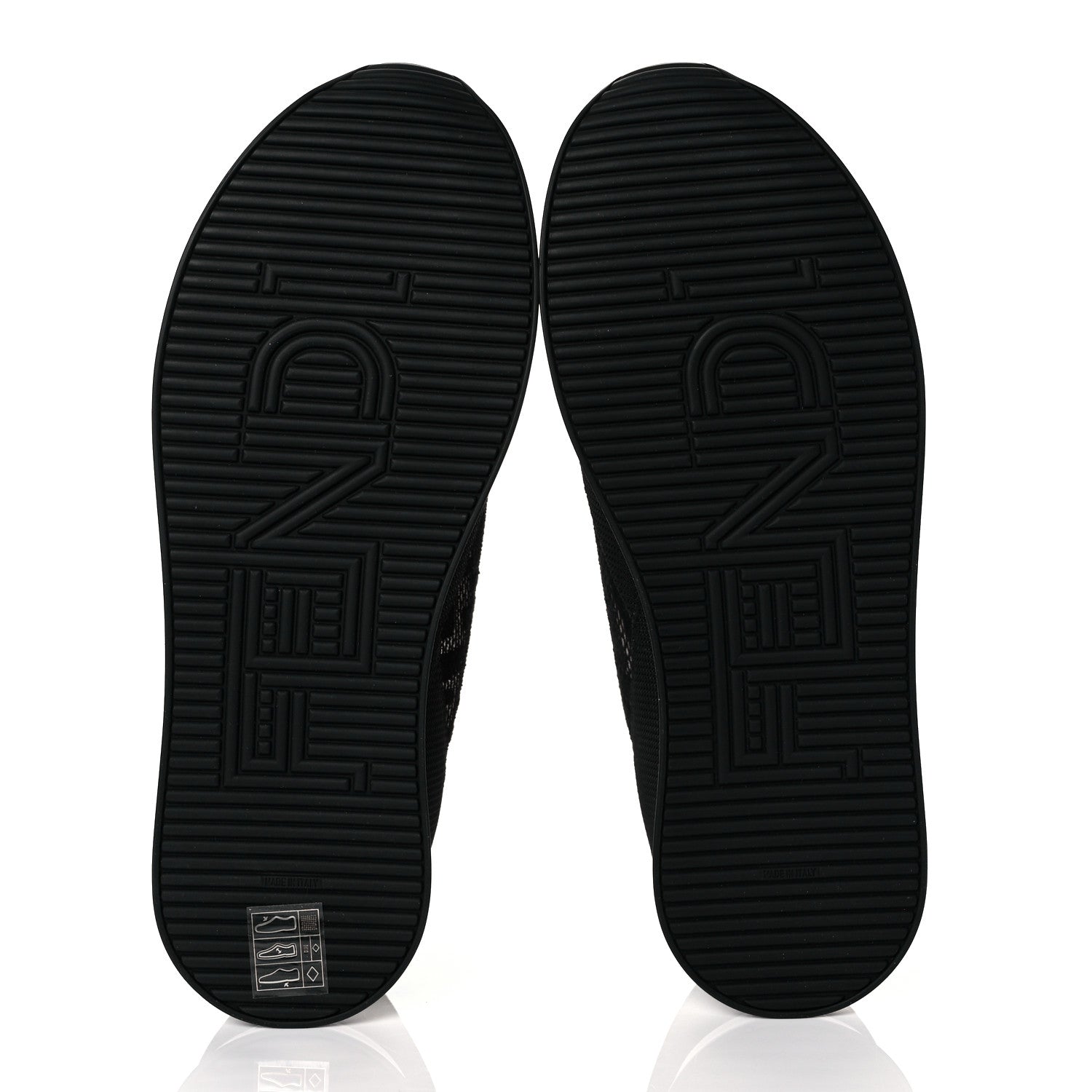 Fendi X SARAH COLEMAN Mesh FF Vertigo Runner Slip On Sneakers 36.5 Black 12 of 18