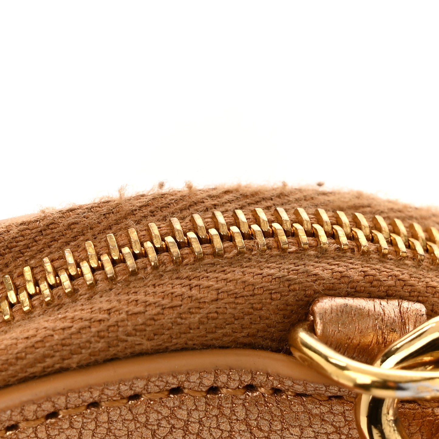 Metallic Goatskin Le Coeur Chain Bag Cuivre