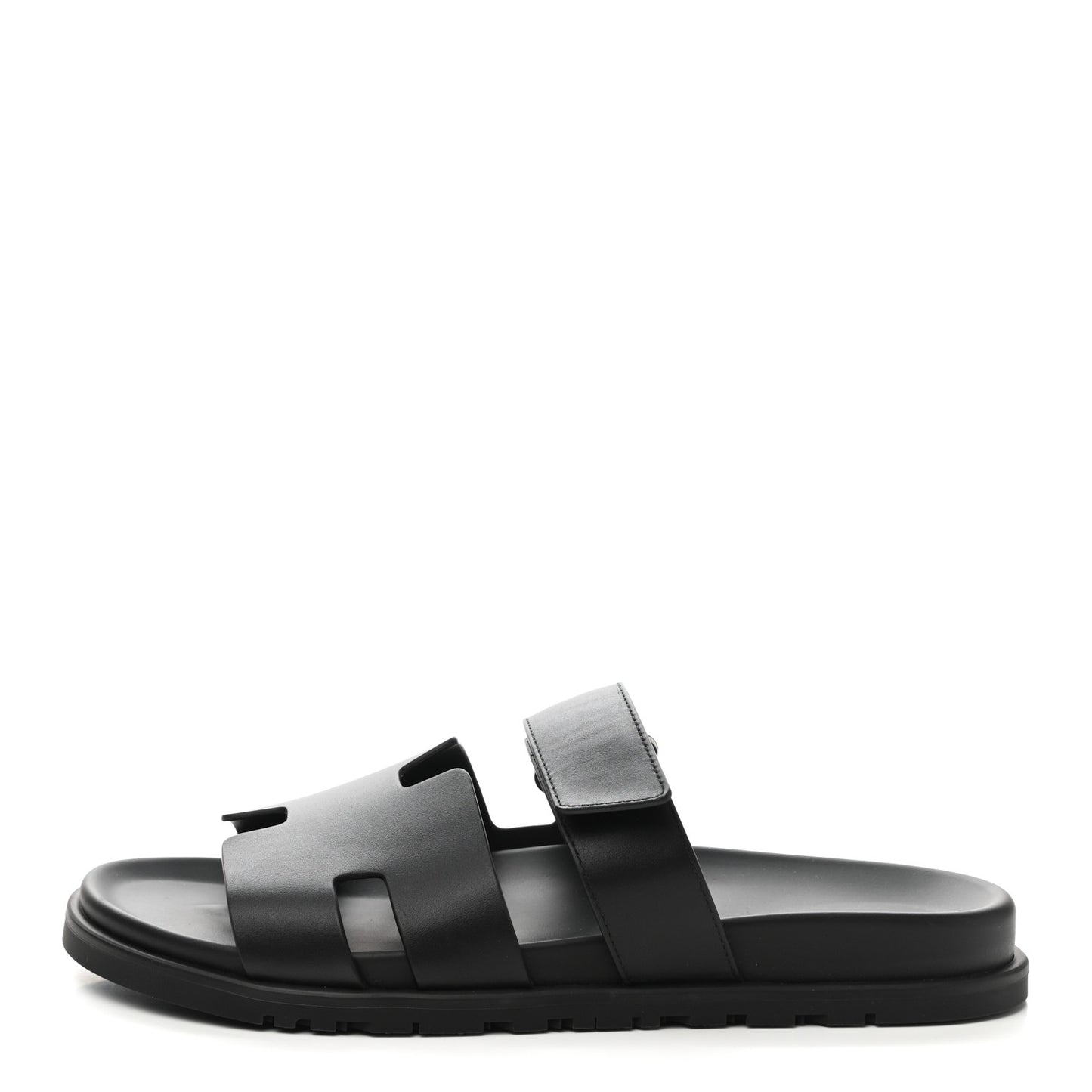 Calfskin Mens Chypre Sandals 43 Black