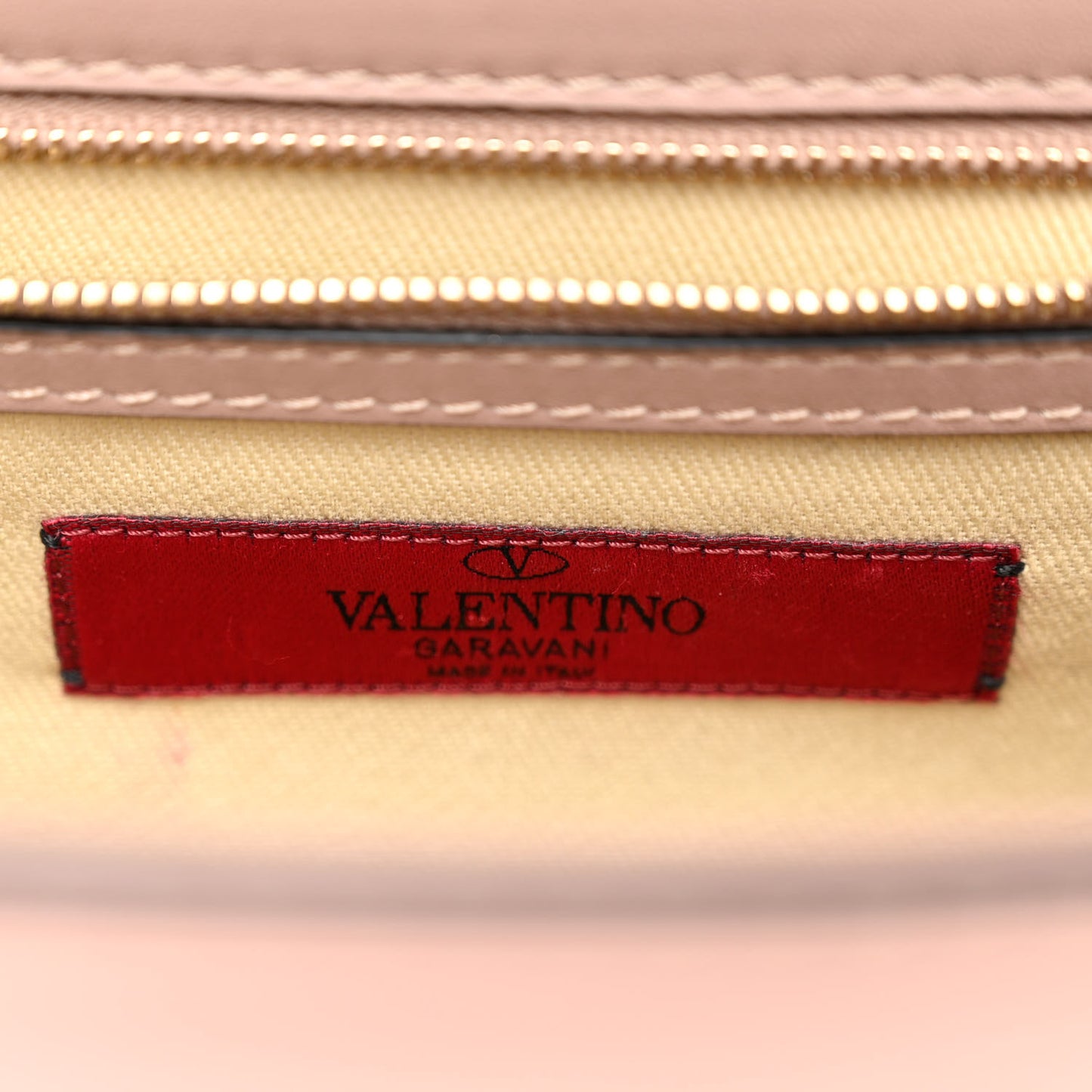 Vitello Medium Glam Lock Rockstud Flap Poudre