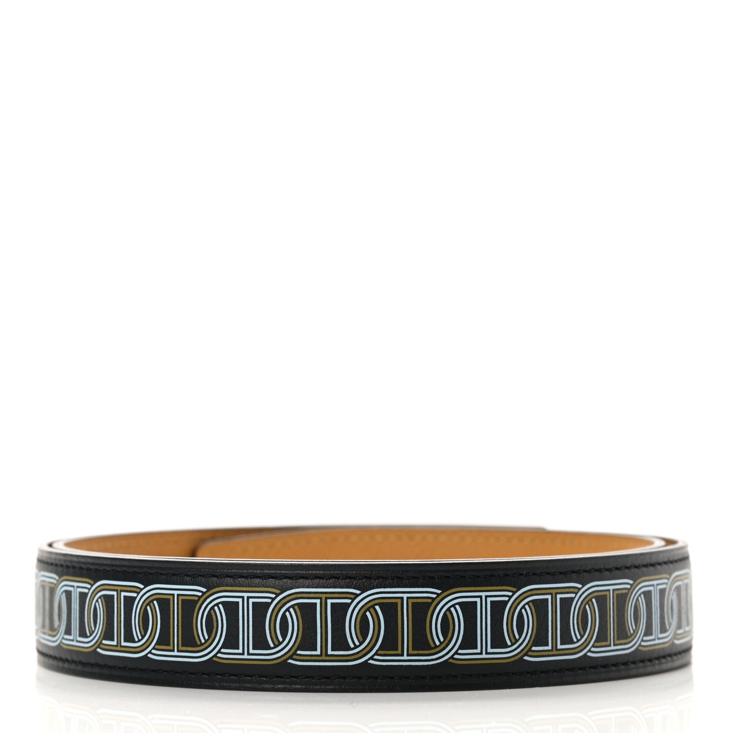 Swift Epsom Circuit Belt 75 Black Gold