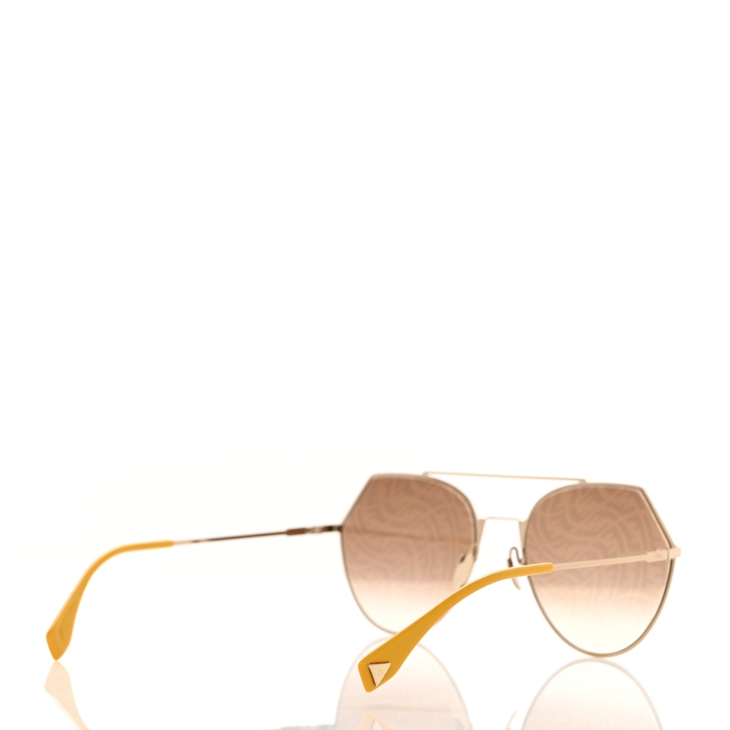 Metal Geometric FF Sunglasses FF 0194/S Gold