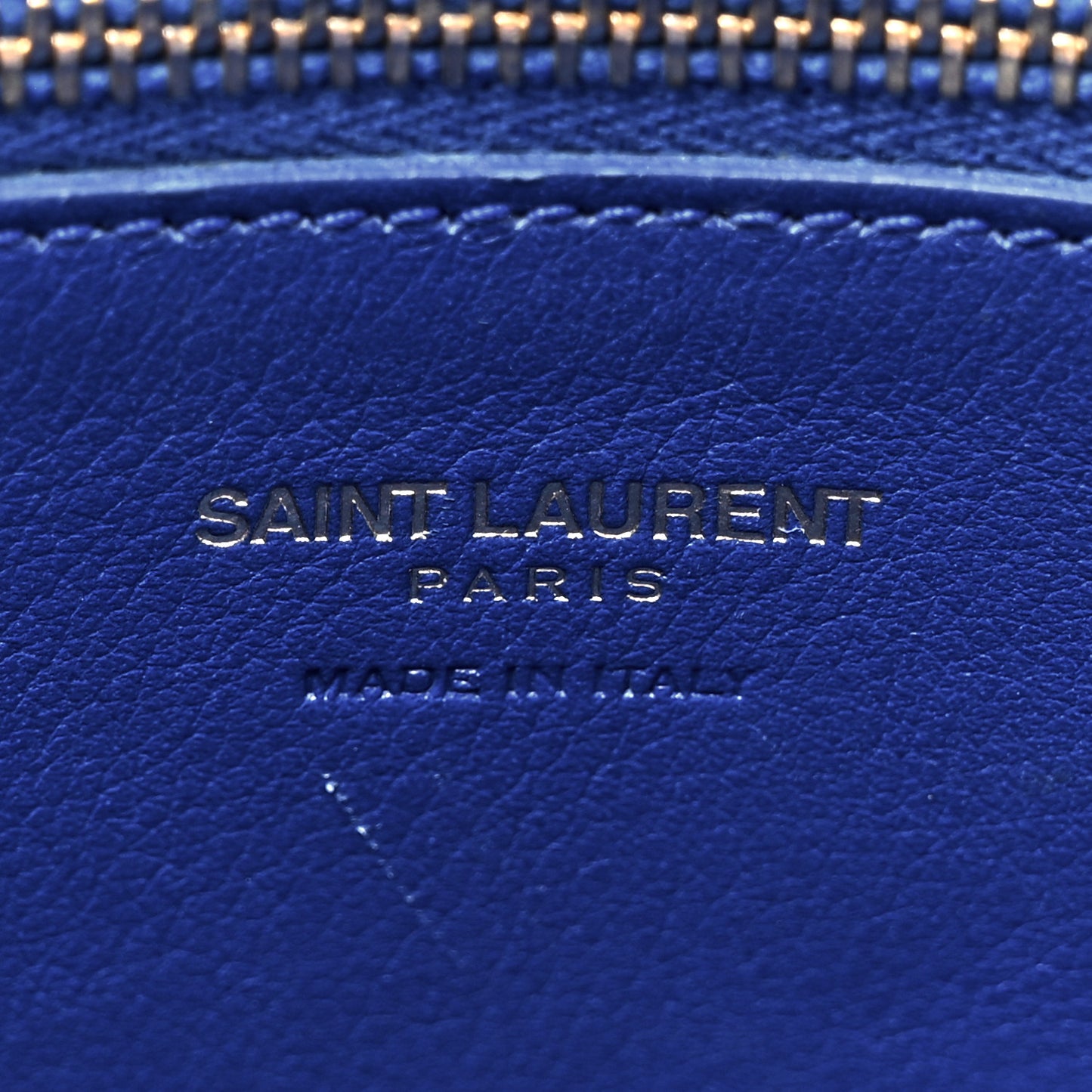 Calfskin Small Monogram Cabas Blue Majorelle