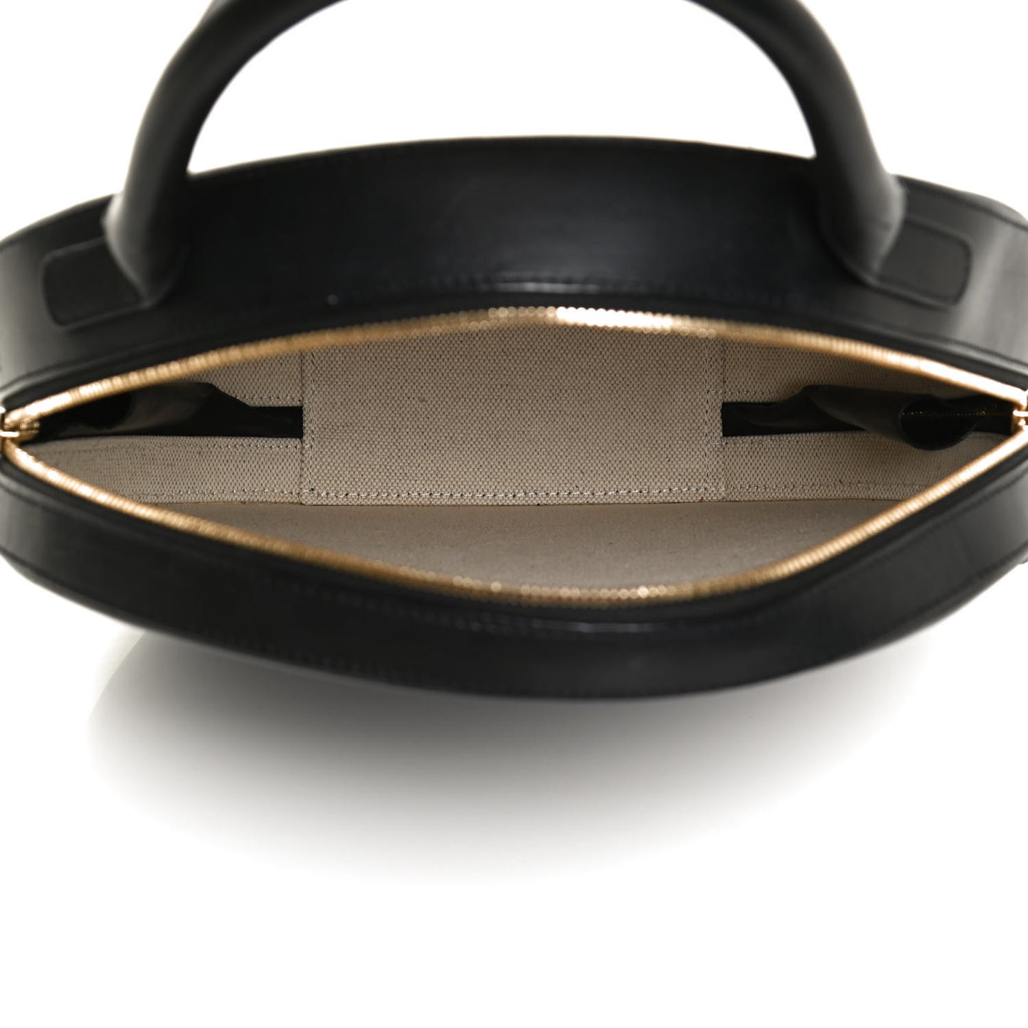 Calfskin Circle Crossbody Bag Black