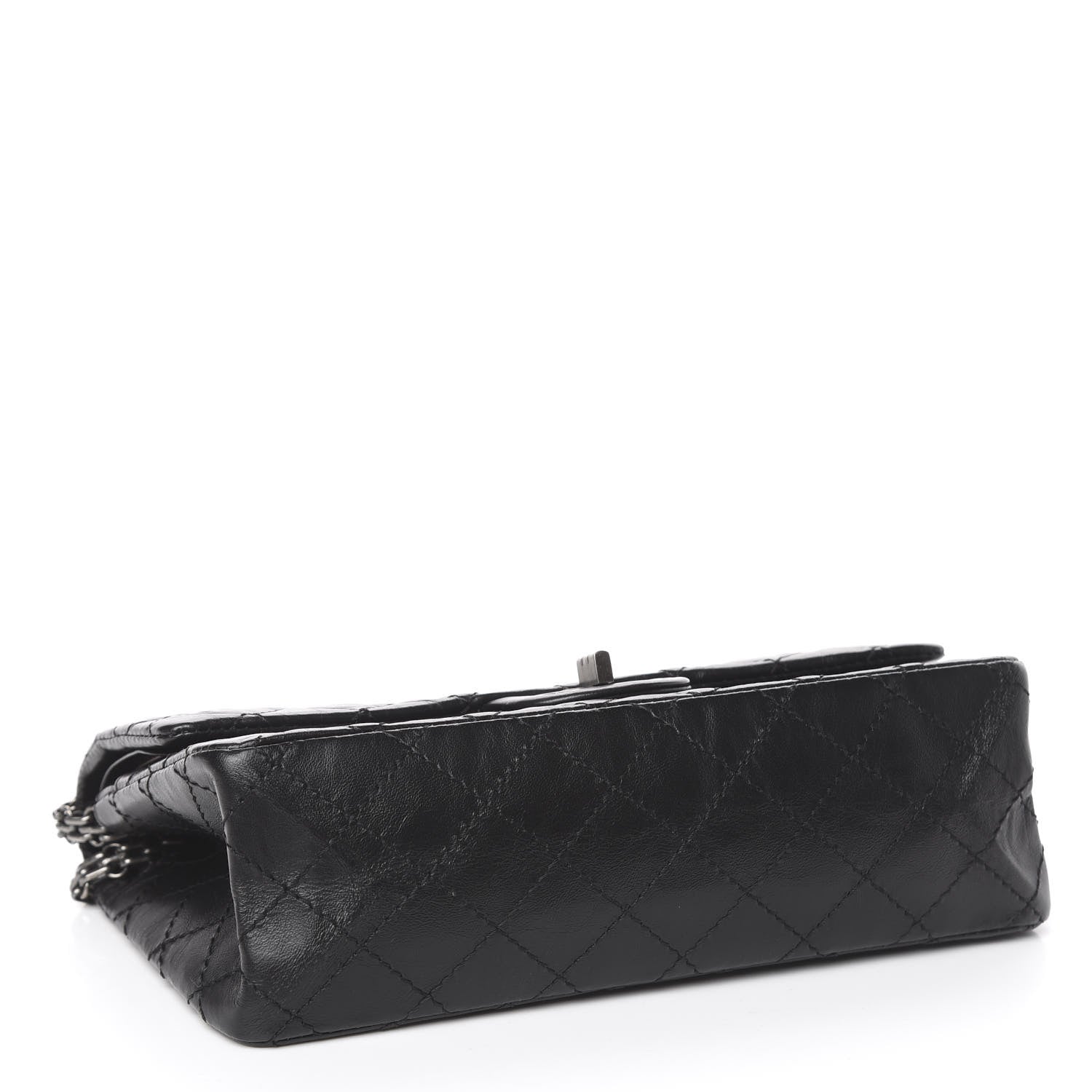Chanel Aged Calfskin Quilted 2.55 Reissue 225 Flap Black 4 of 10