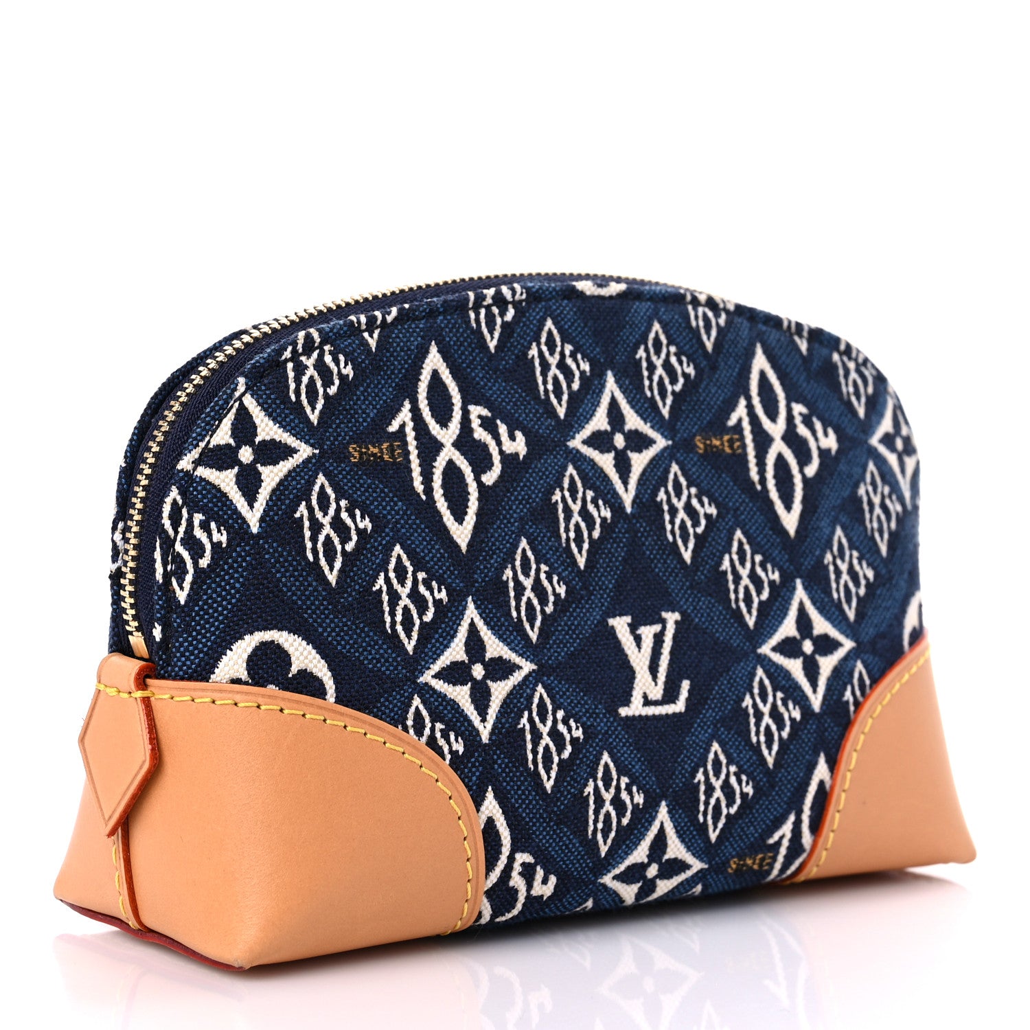 Louis Vuitton Jacquard Since 1854 Cosmetic Pouch PM Blue 3 of 8