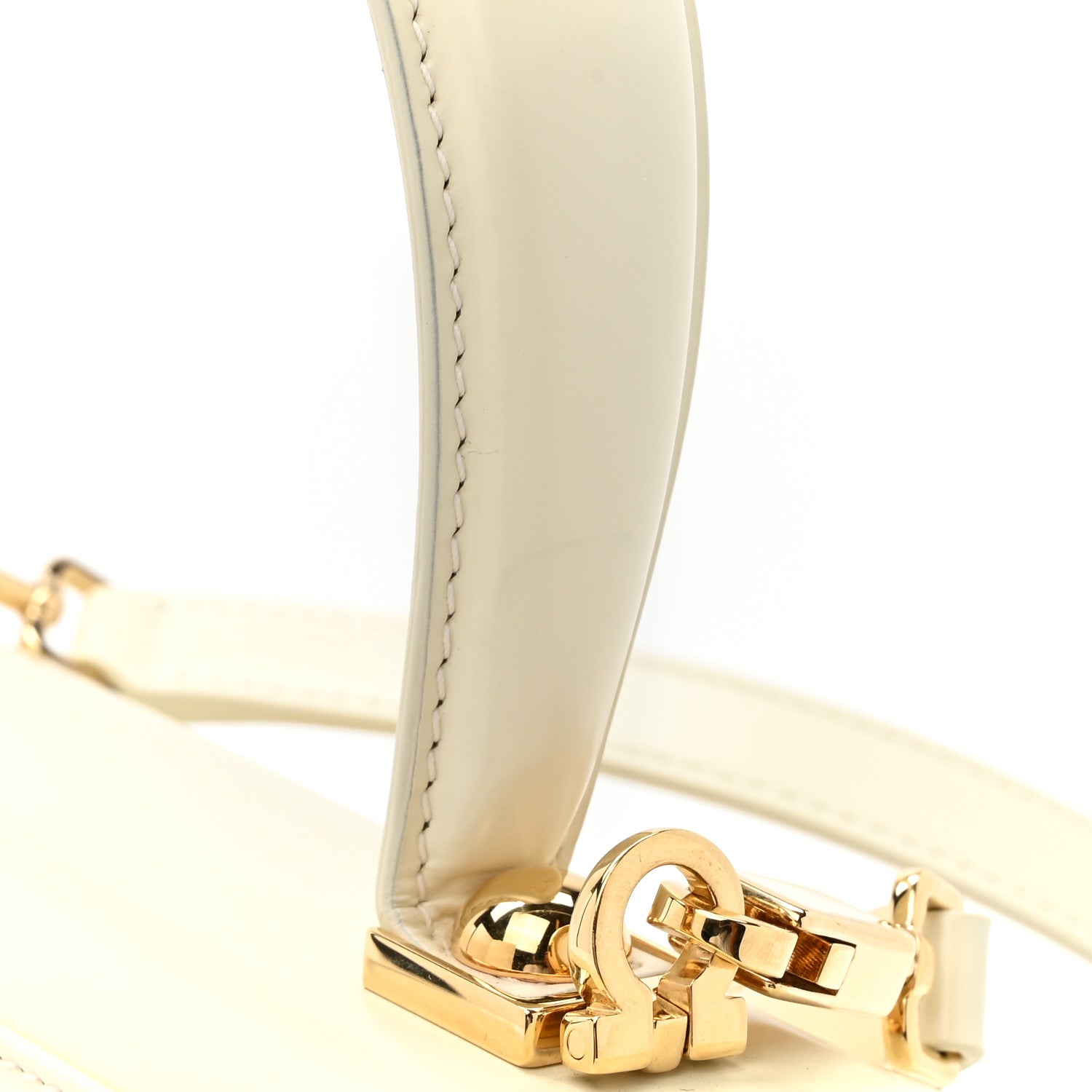 Salvatore Ferragamo Brushed Off Calfskin Small Iconic Top Handle Bag Magnolia 15 of 16