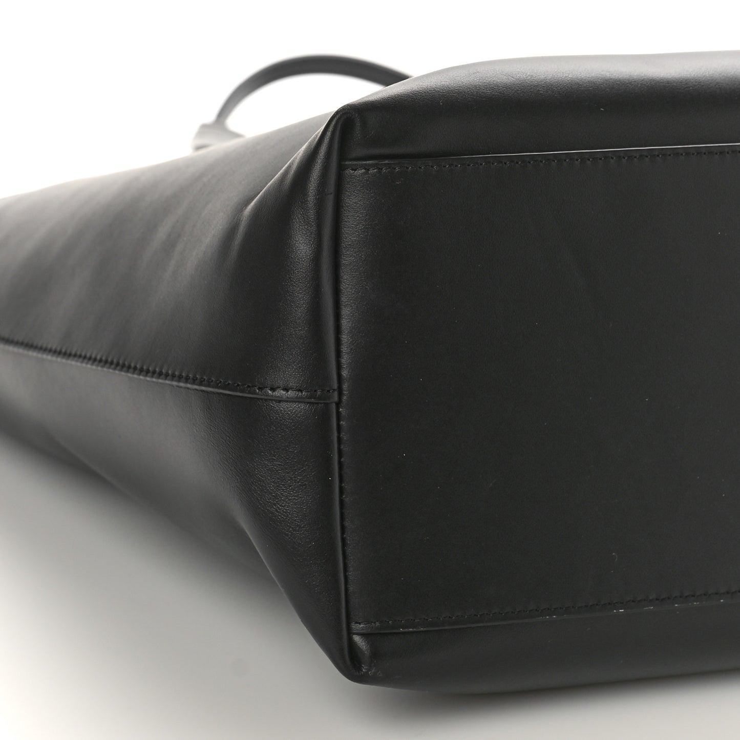 Calfskin DG Logo Shopper Tote Black