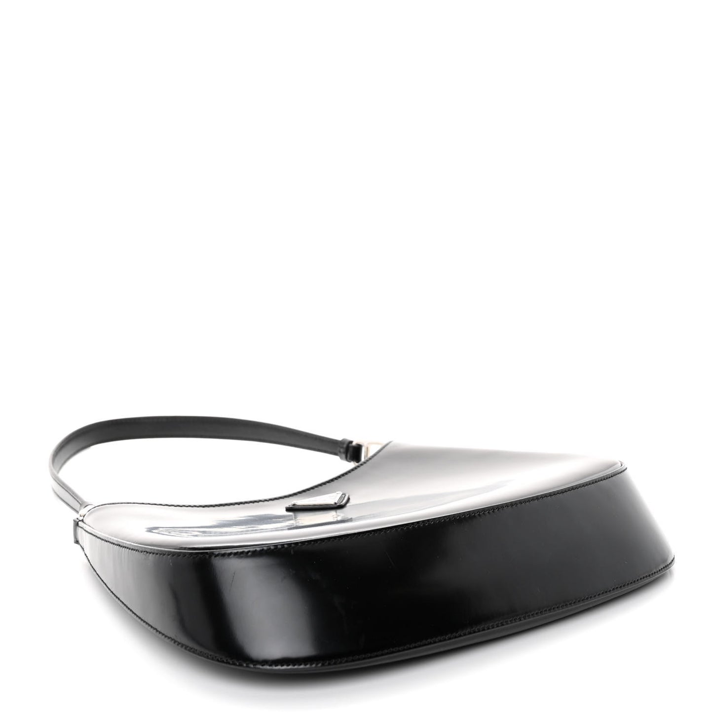 Spazzolato Cleo Shoulder Bag Black