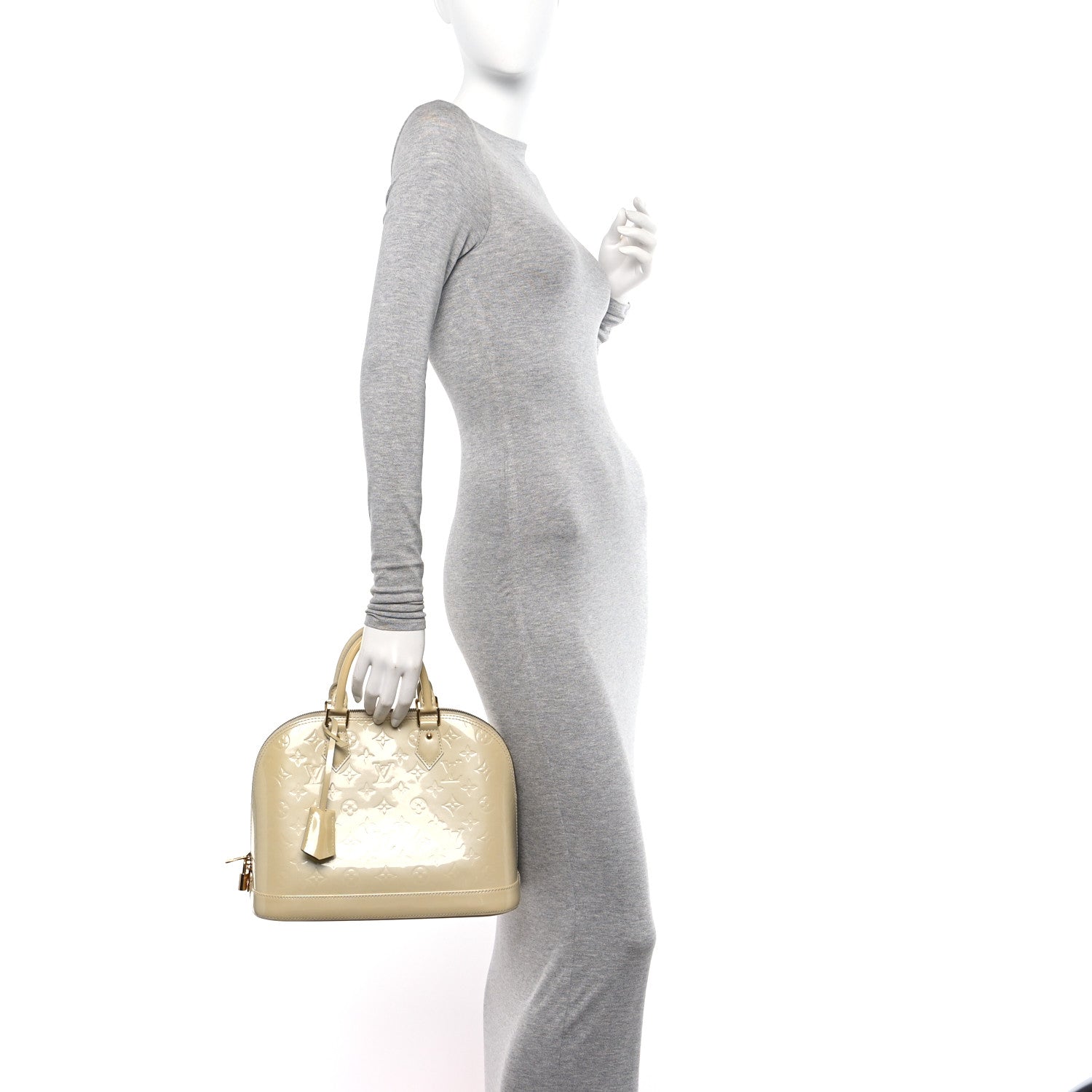 Louis Vuitton Vernis Alma PM Blanc Corail 2 of 13