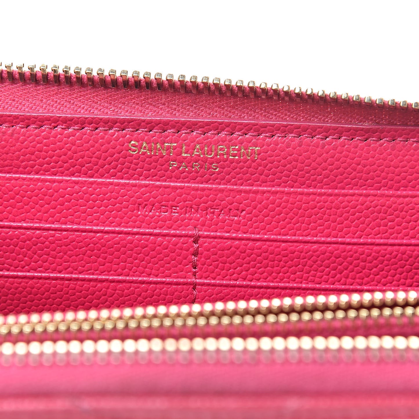 Grain De Poudre Matelasse Chevron Monogram Zip Around Wallet Bubblegum