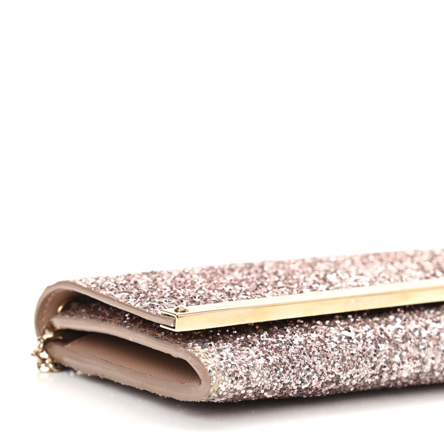 Glitter Milla Wallet on Chain Natural