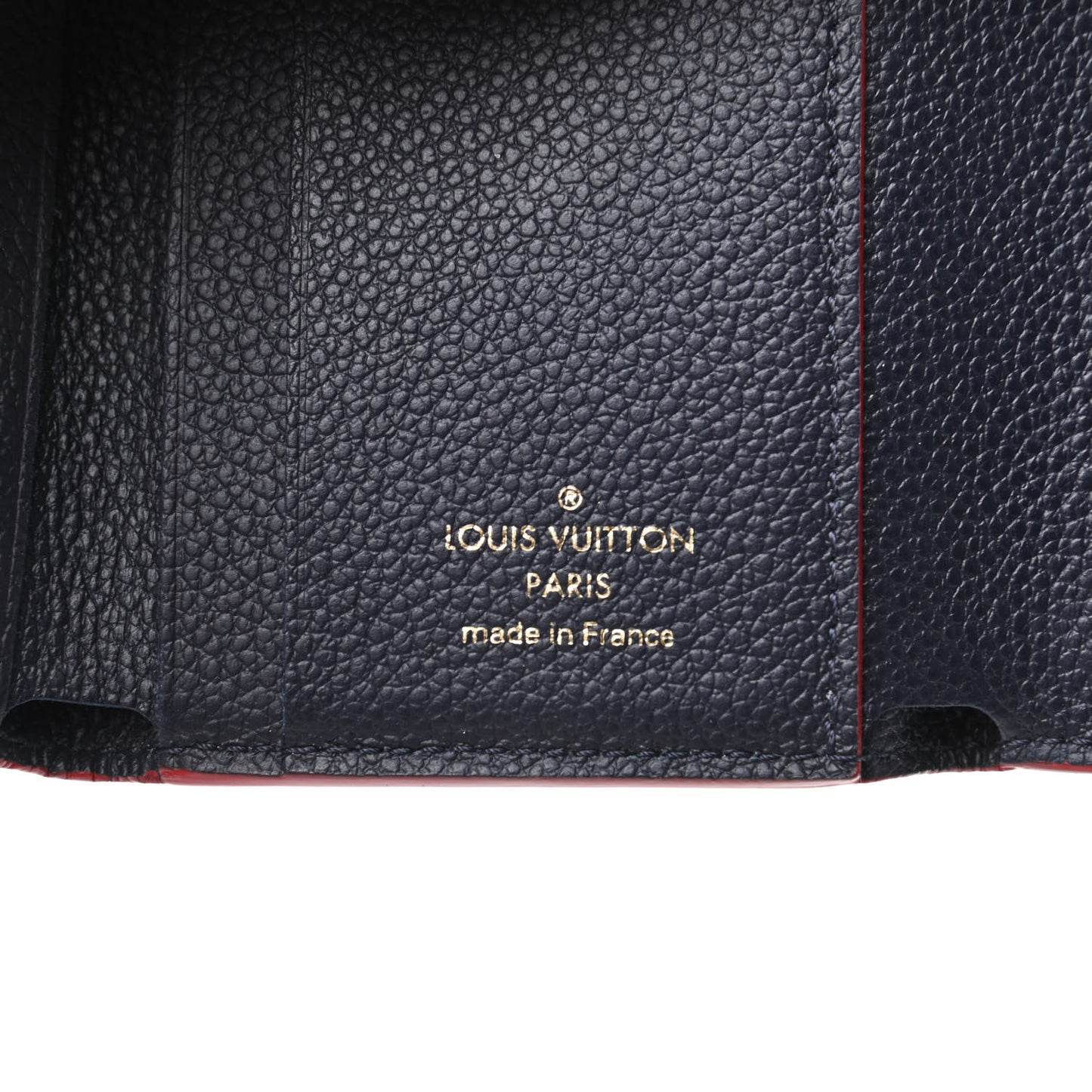 Empreinte Zoe Wallet Marine Rouge
