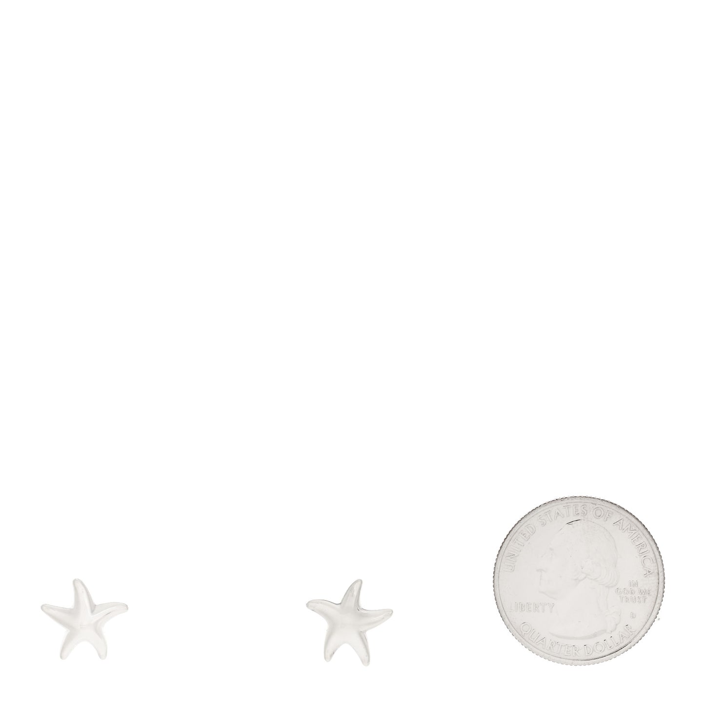 Sterling Silver 12mm Elsa Peretti Starfish Earrings