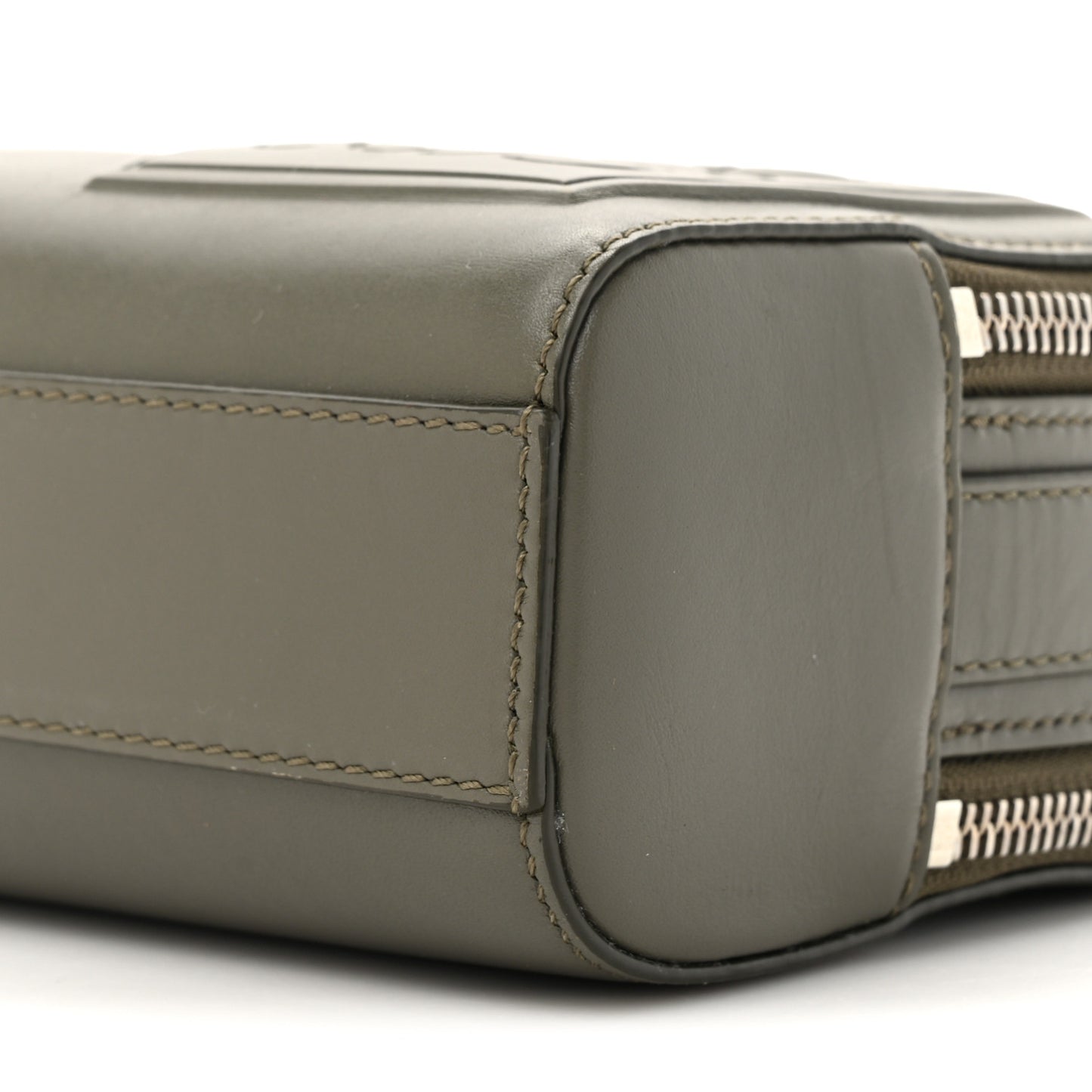 Satin Calfskin Mini Camera Bag Olive Green