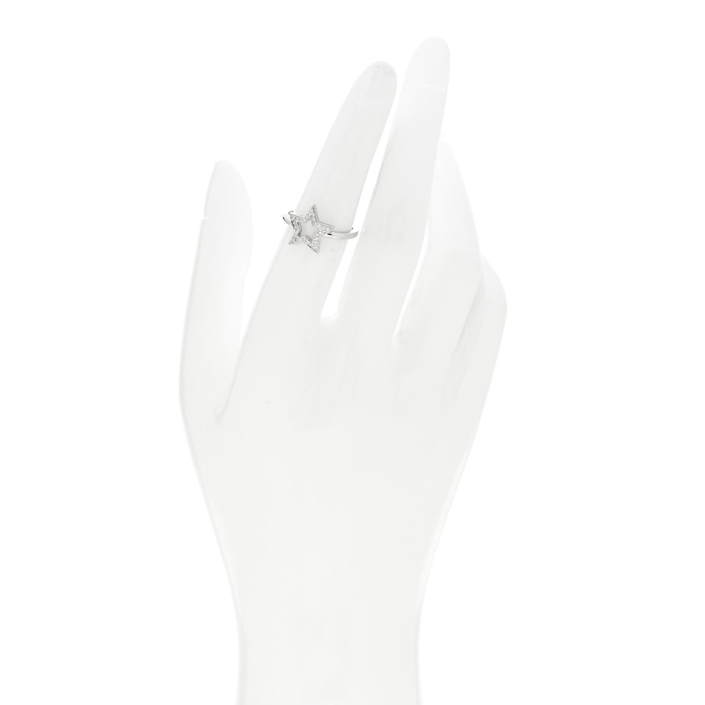 Platinum Diamond Star Ring 52 6