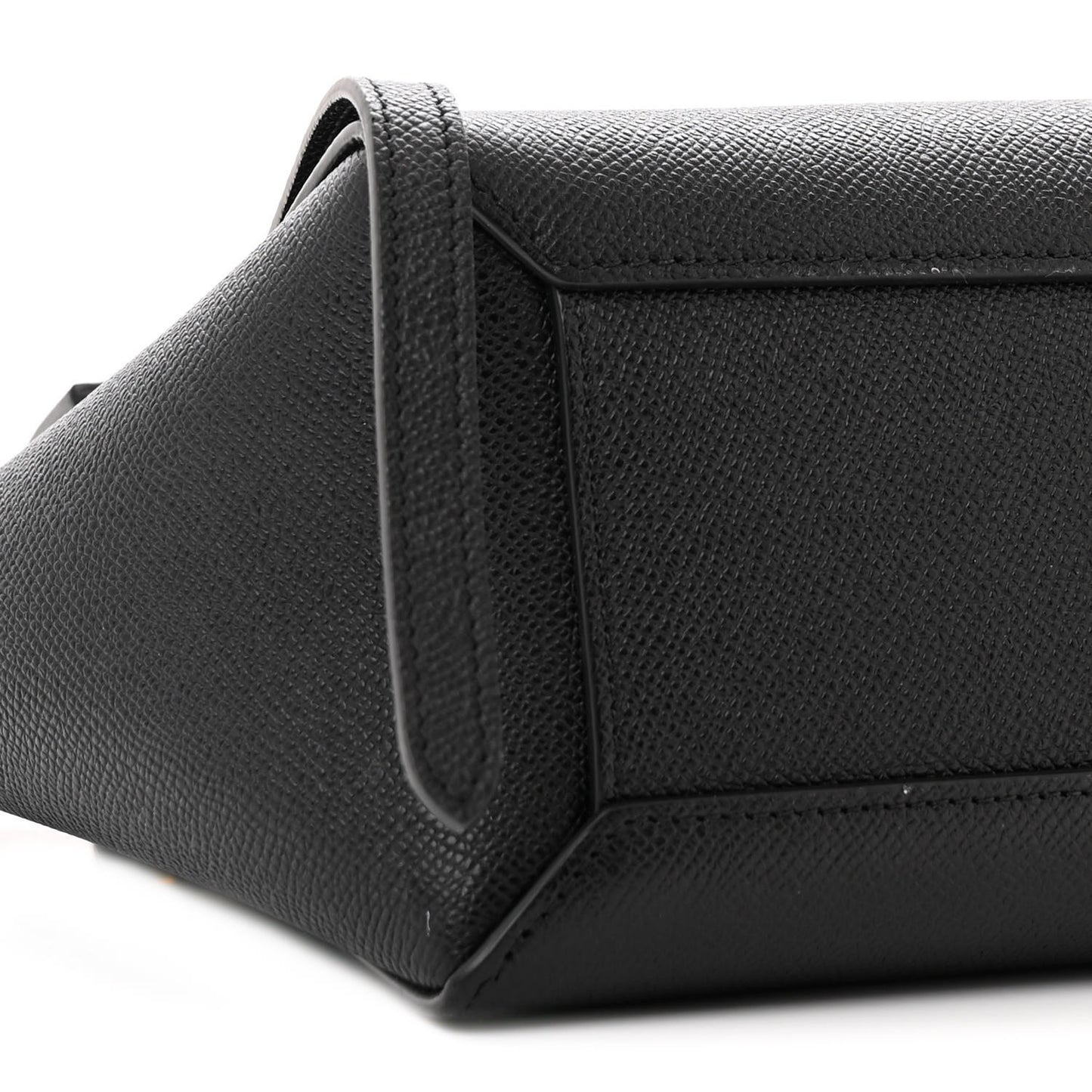 Grained Calfskin Nano Belt Bag Black