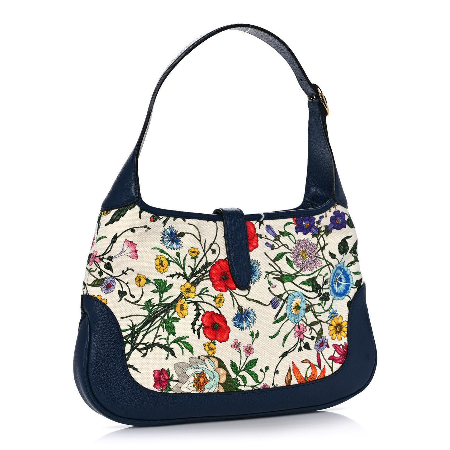 Canvas Flora Medium Jackie Hobo Blue Agata