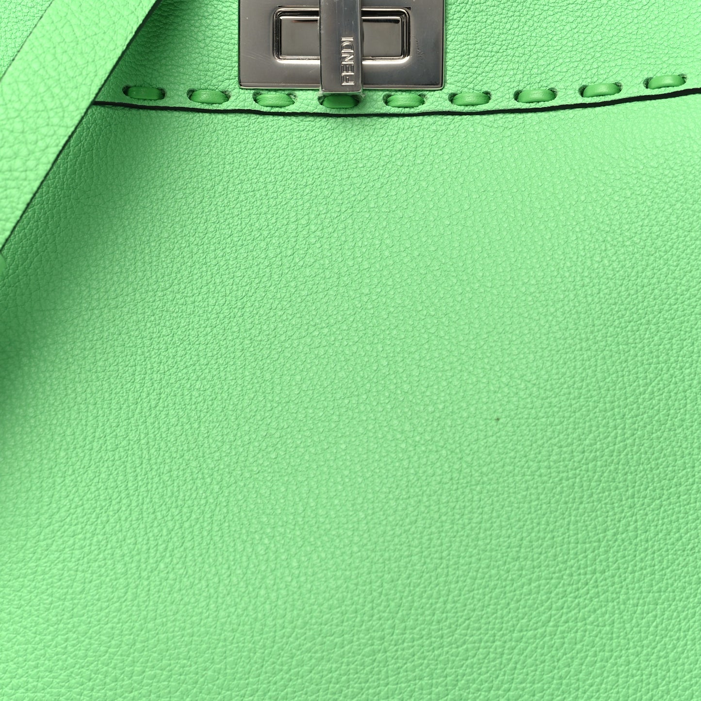 Cuoio Roma Sellerissima Nappa Sintetica Tape Stitch Small Peekaboo I SEE U Satchel Edamame