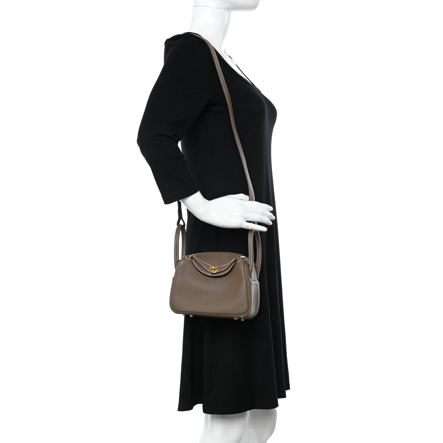 Taurillon Clemence Mini Lindy 20 Etoupe