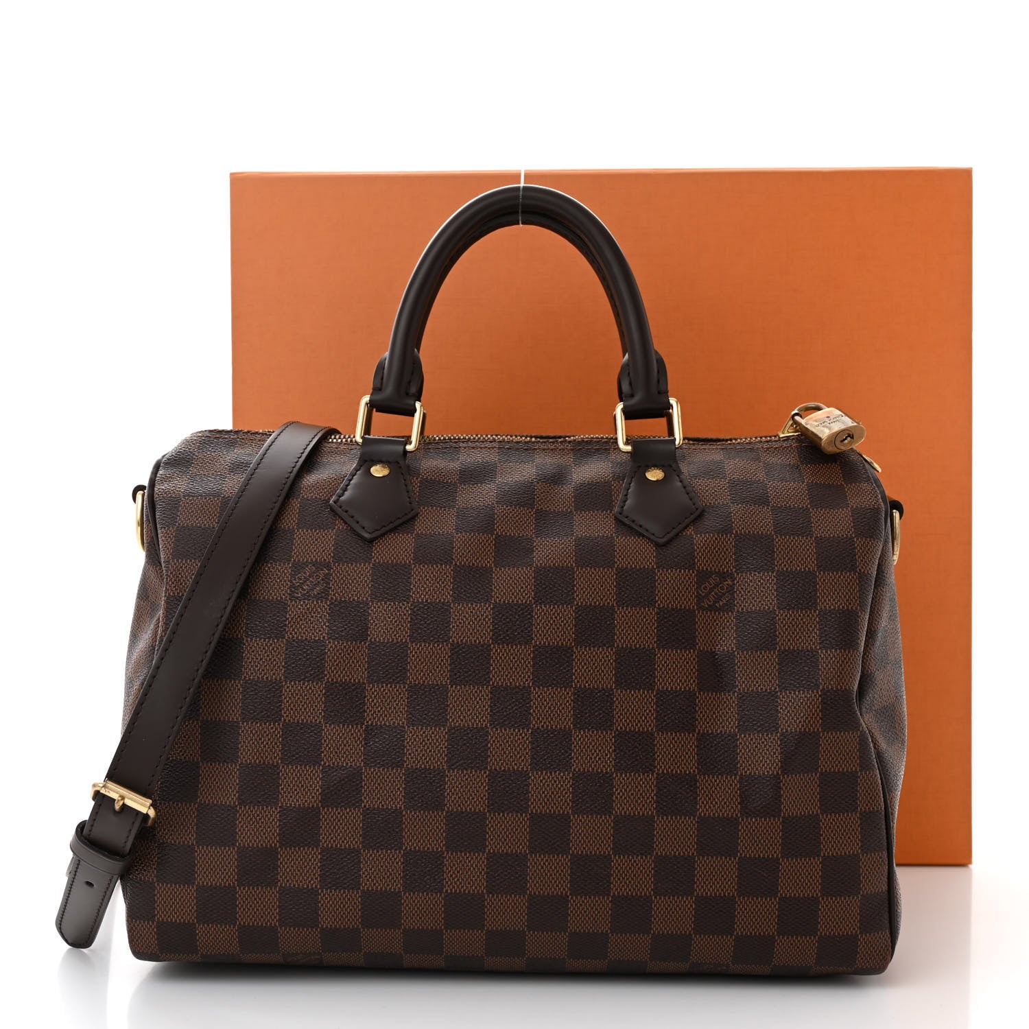 Louis Vuitton Damier Ebene Speedy Bandouliere 30 15 of 15