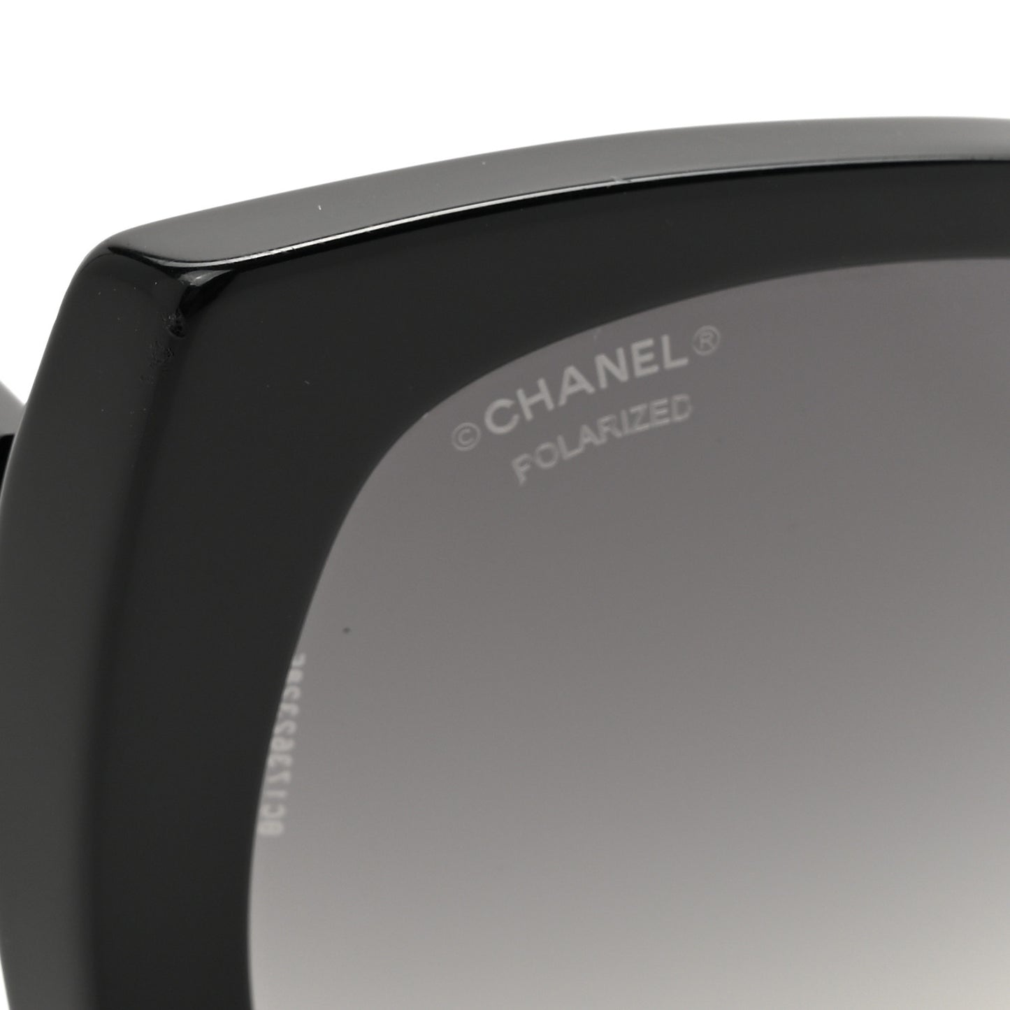 Acetate Square CC Heart Sunglasses 5519 Black