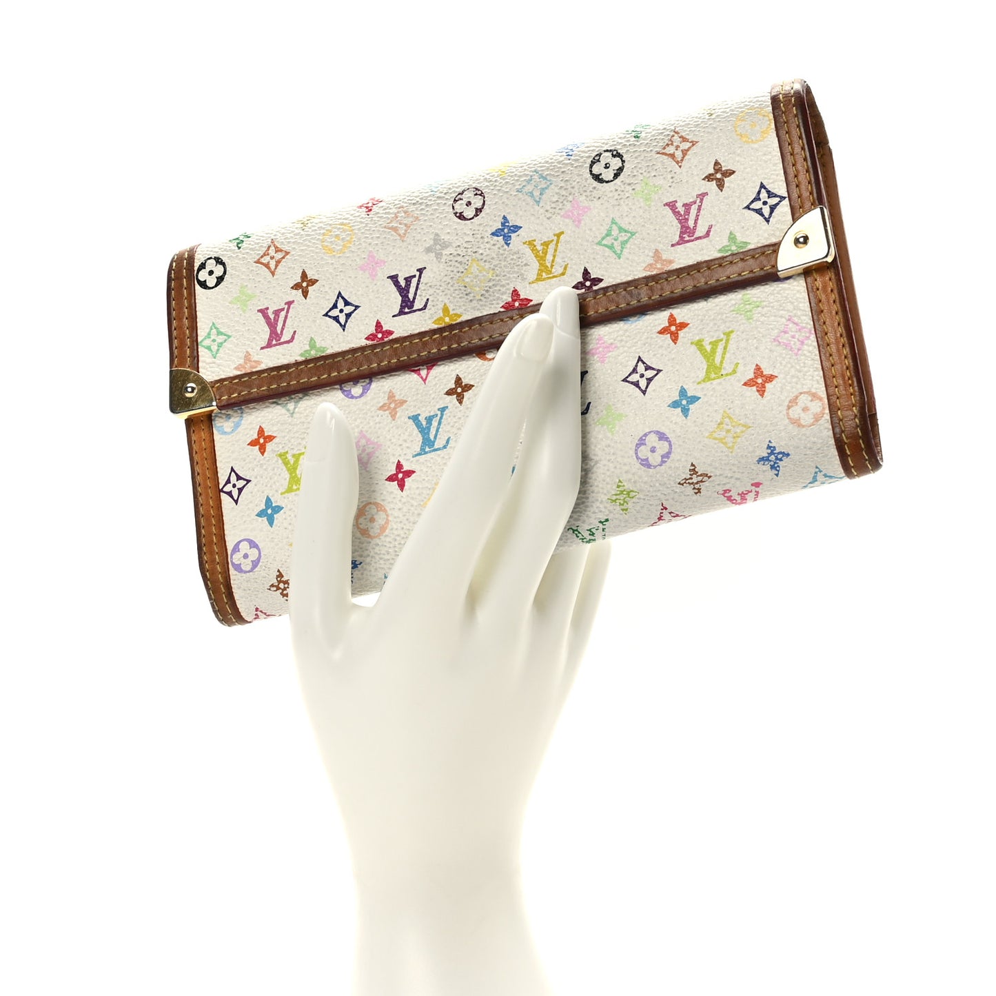 Monogram Multicolor Porte Tresor International Wallet White