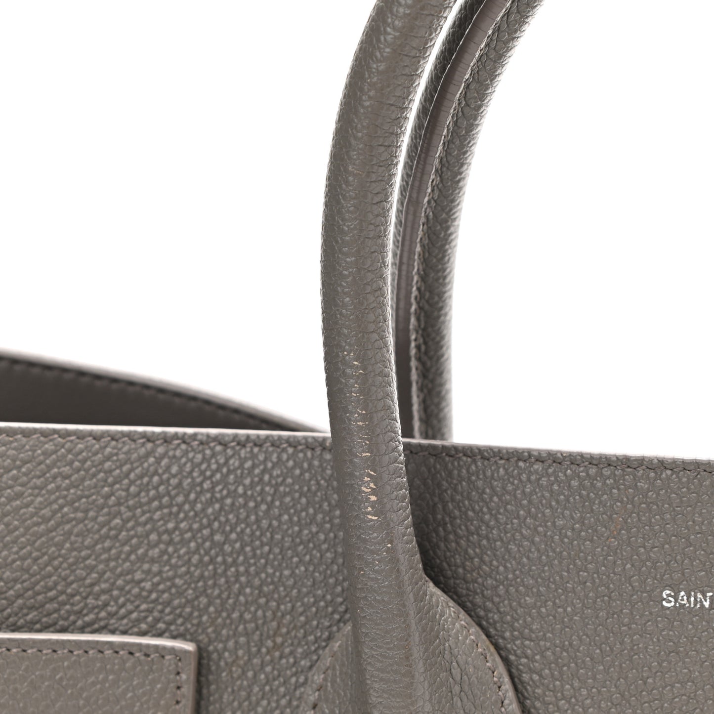 Grained Calfskin Small Sac De Jour Fog