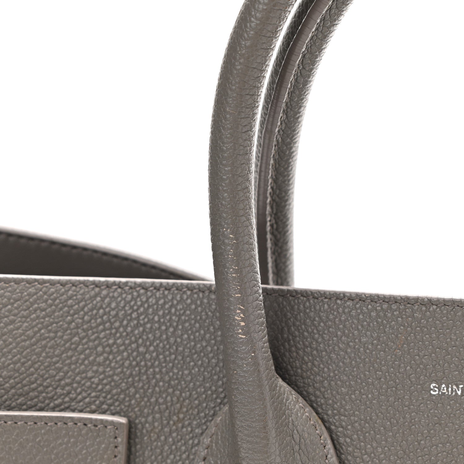 Saint Laurent Grained Calfskin Small Sac De Jour Fog 13 of 16