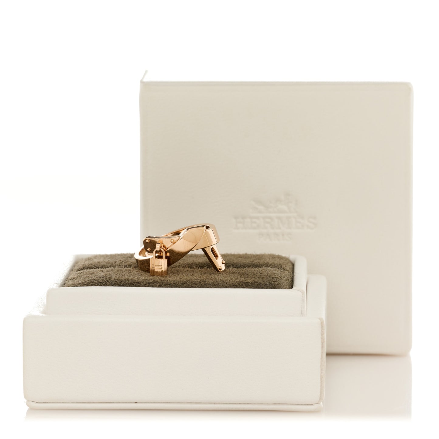 18K Rose Gold Kelly Gavroche Ring 54 6.75