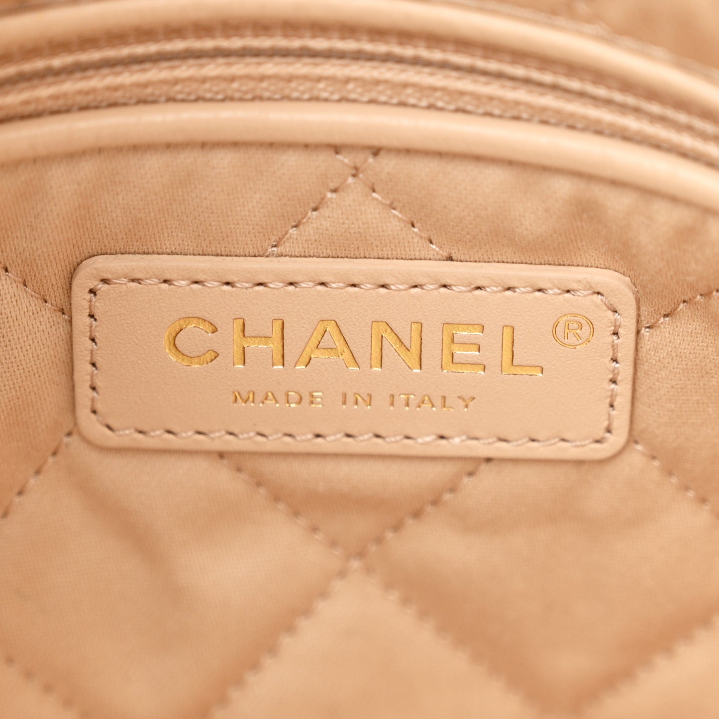 Calfskin Quilted Small Chanel 22 White