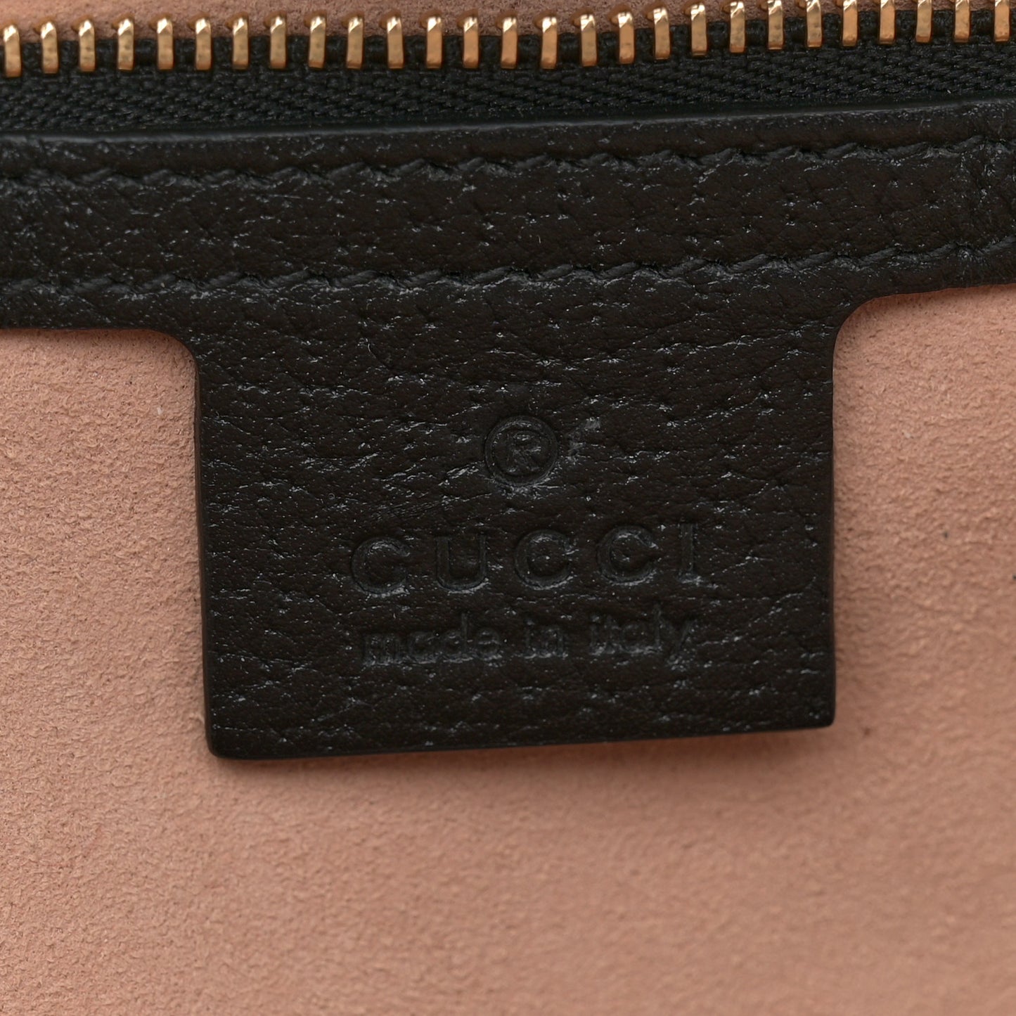 Textured Calfskin Web Medium Ophidia Shopping Tote Black