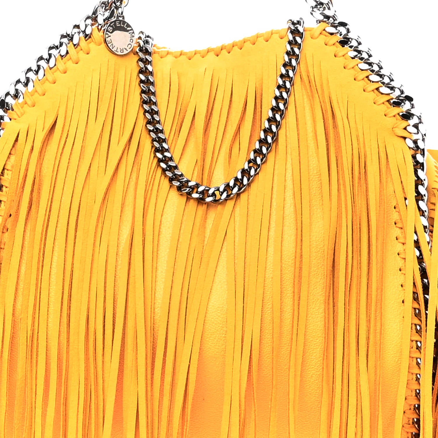 Stella McCartney Shaggy Deer Fringe Mini Falabella Tote Sun 7 of 9