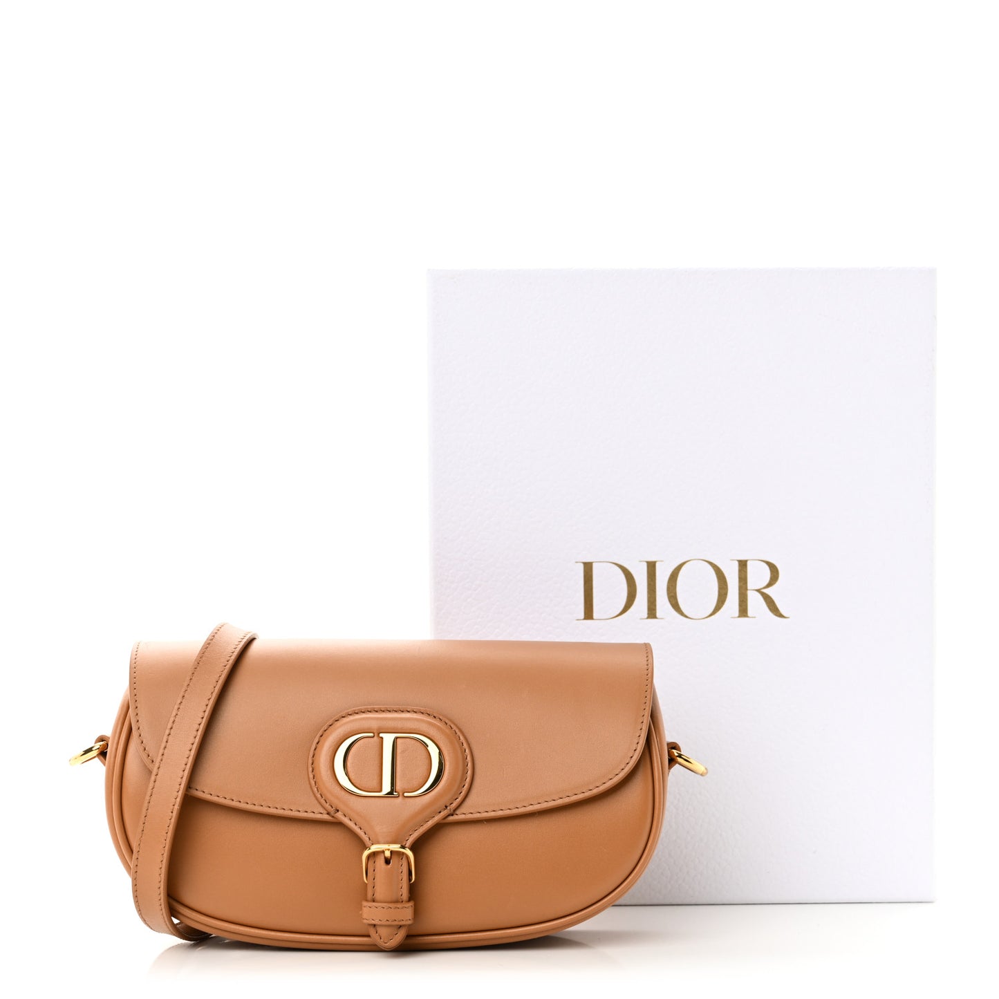 Box Calfskin East West Bobby Bag Amber