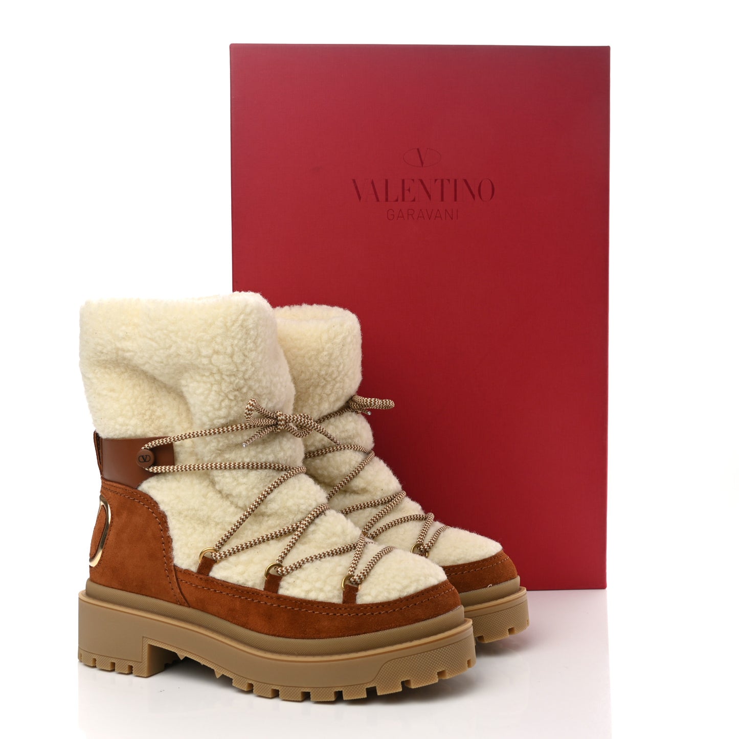 Suede Shearling Vlogo Trekkgirl 25/40mm Boots 38.5 Selleria