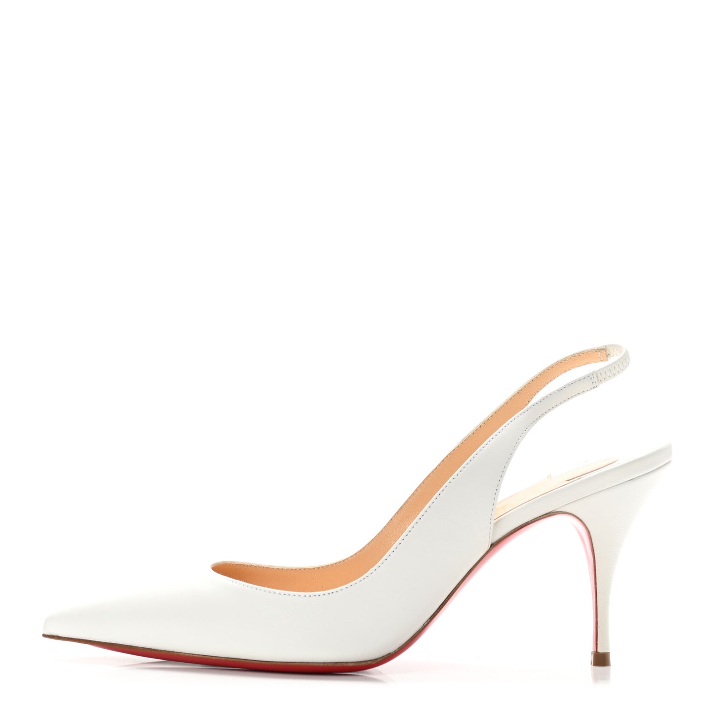 Nappa Clare Sling 80 Pumps 36 White
