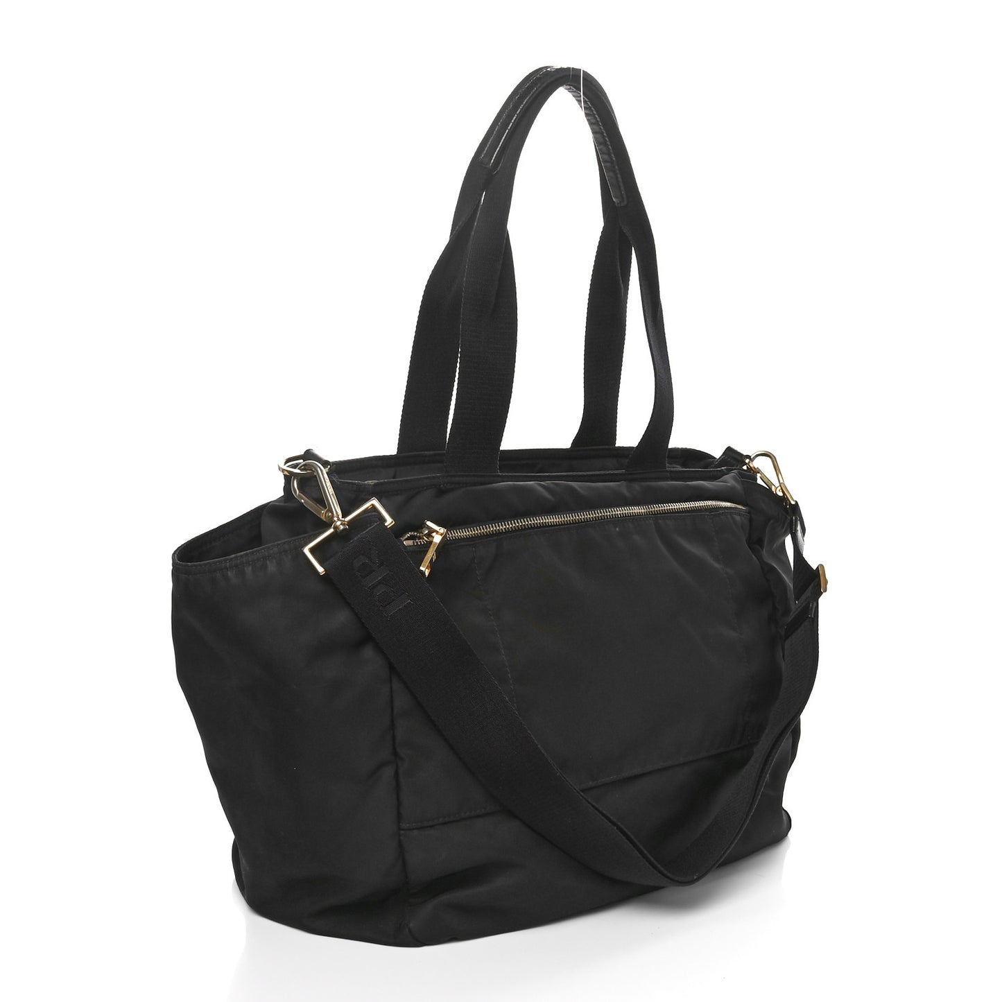 Tessuto Nylon Diaper Bag Black