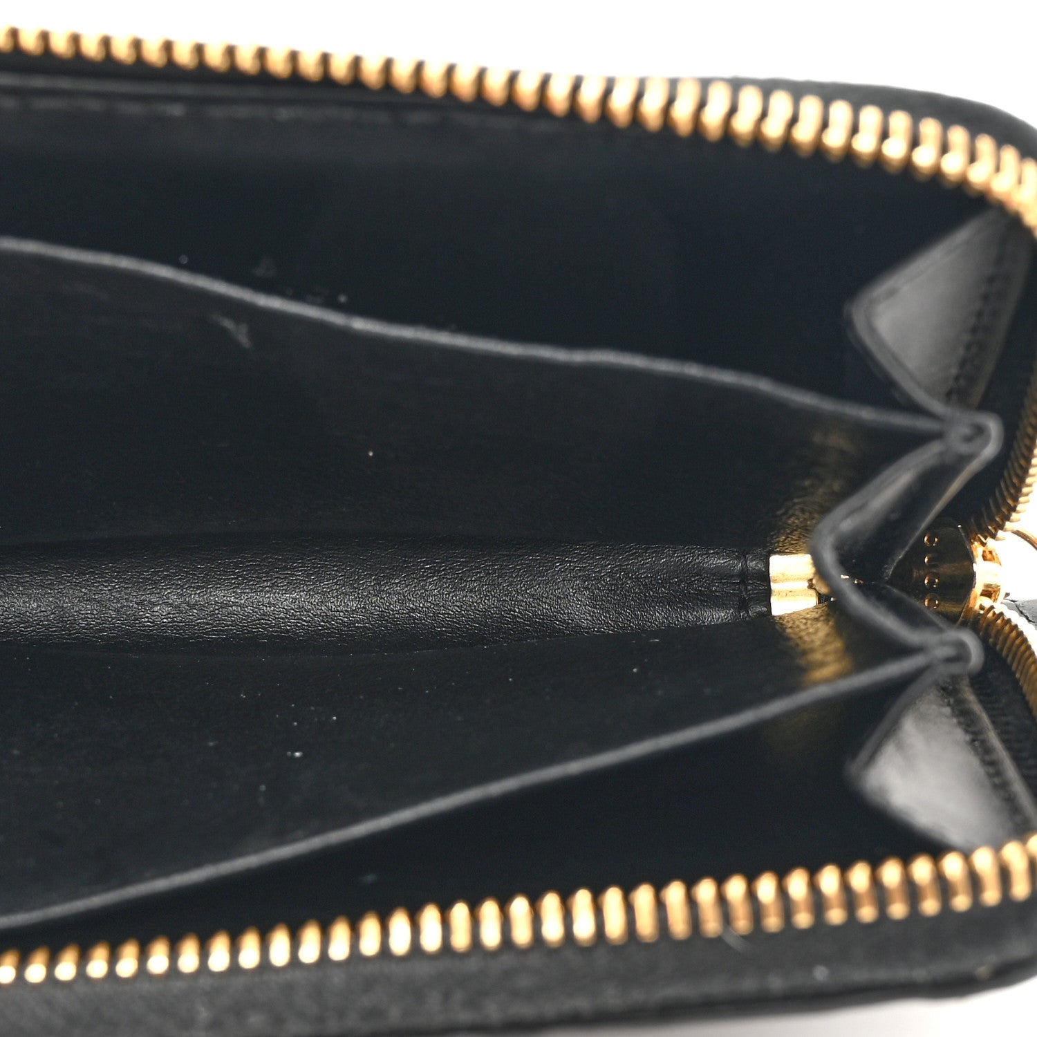 Gucci Guccissima Zip Around Card Case Black 5 of 10
