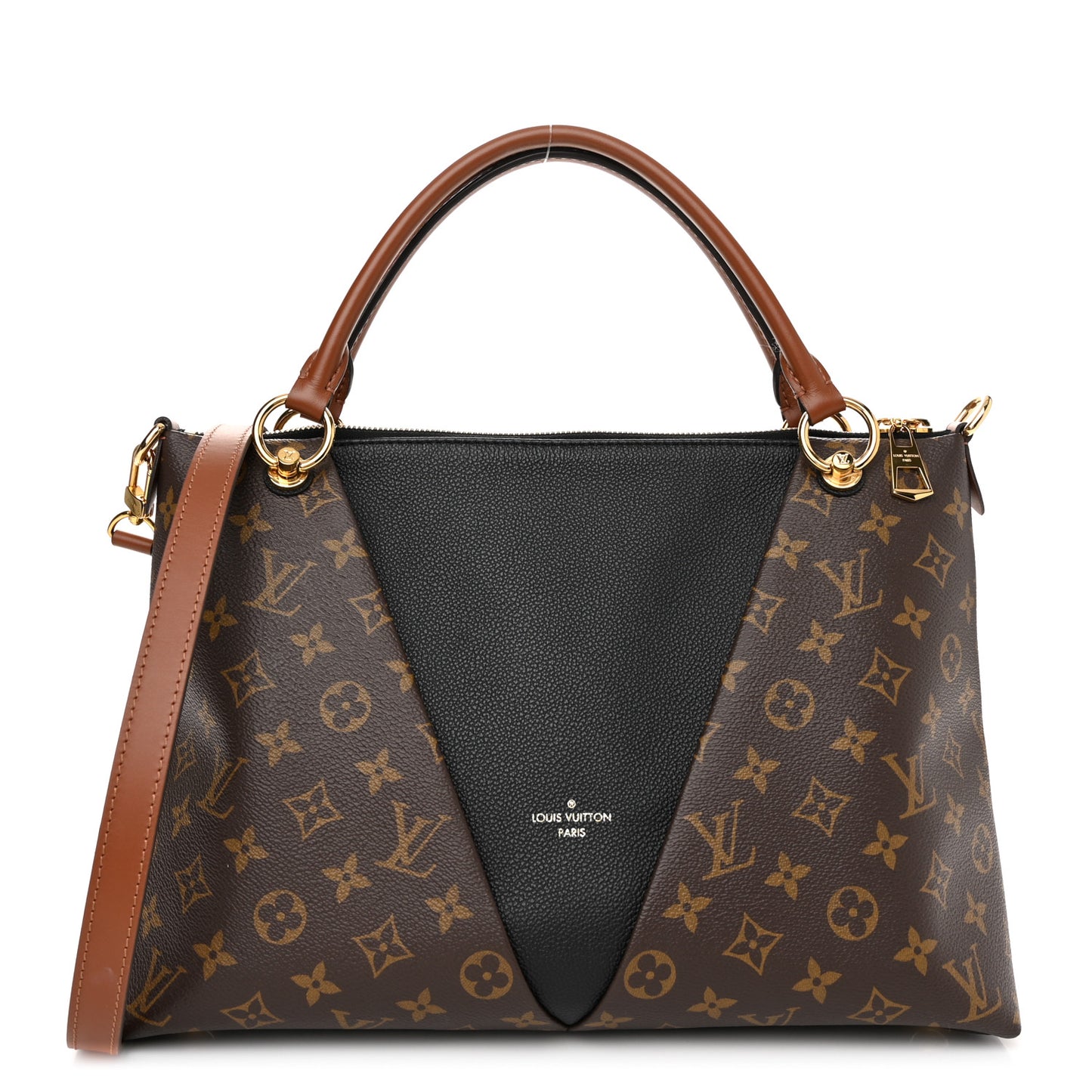 Monogram V Tote MM Black