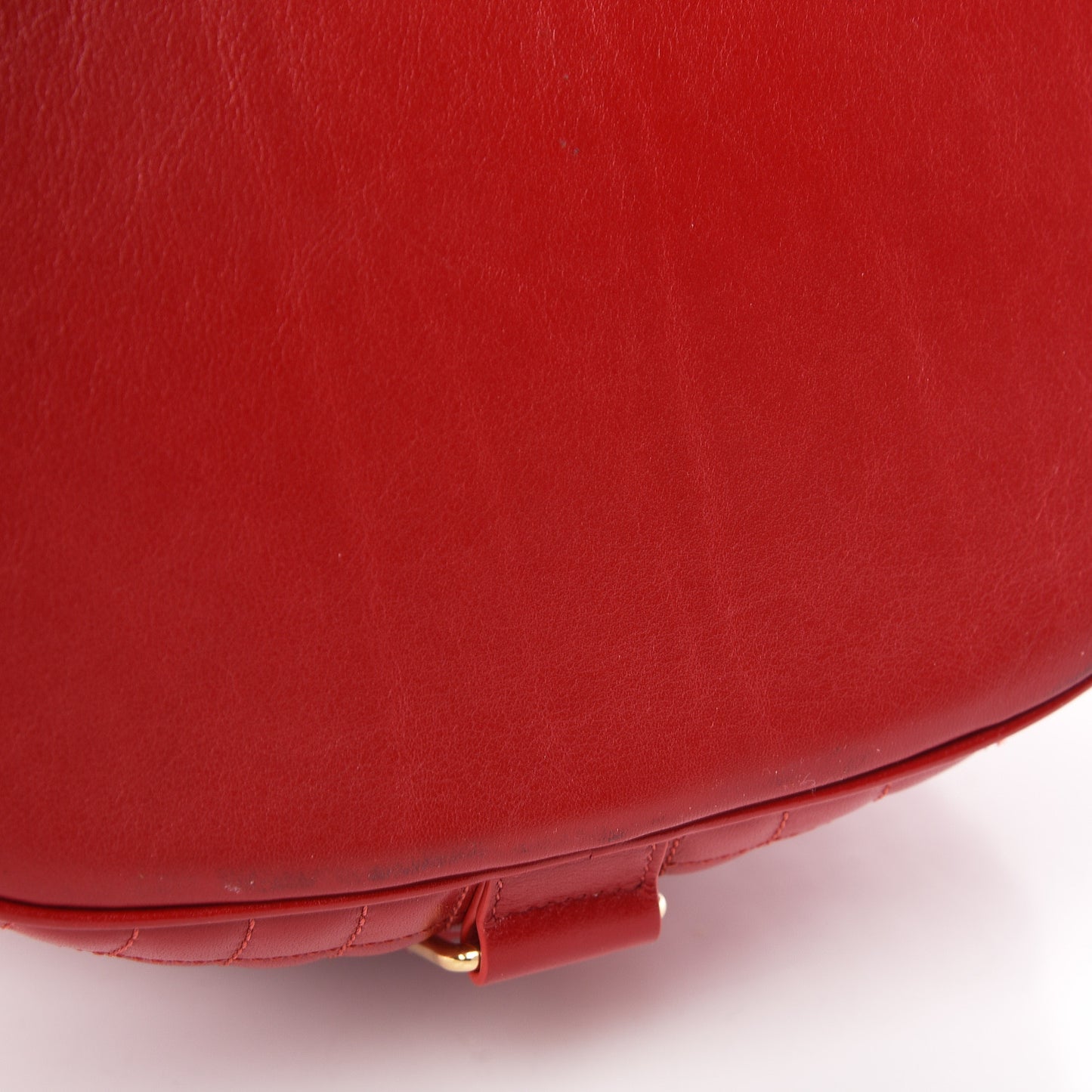 Calfskin Quilted Small C Backpack Red