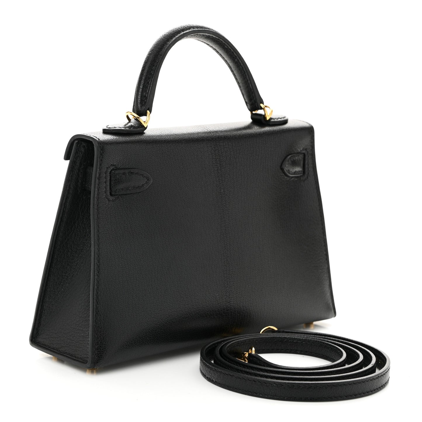 Chevre Chamkila Mini Kelly Sellier 20 Black