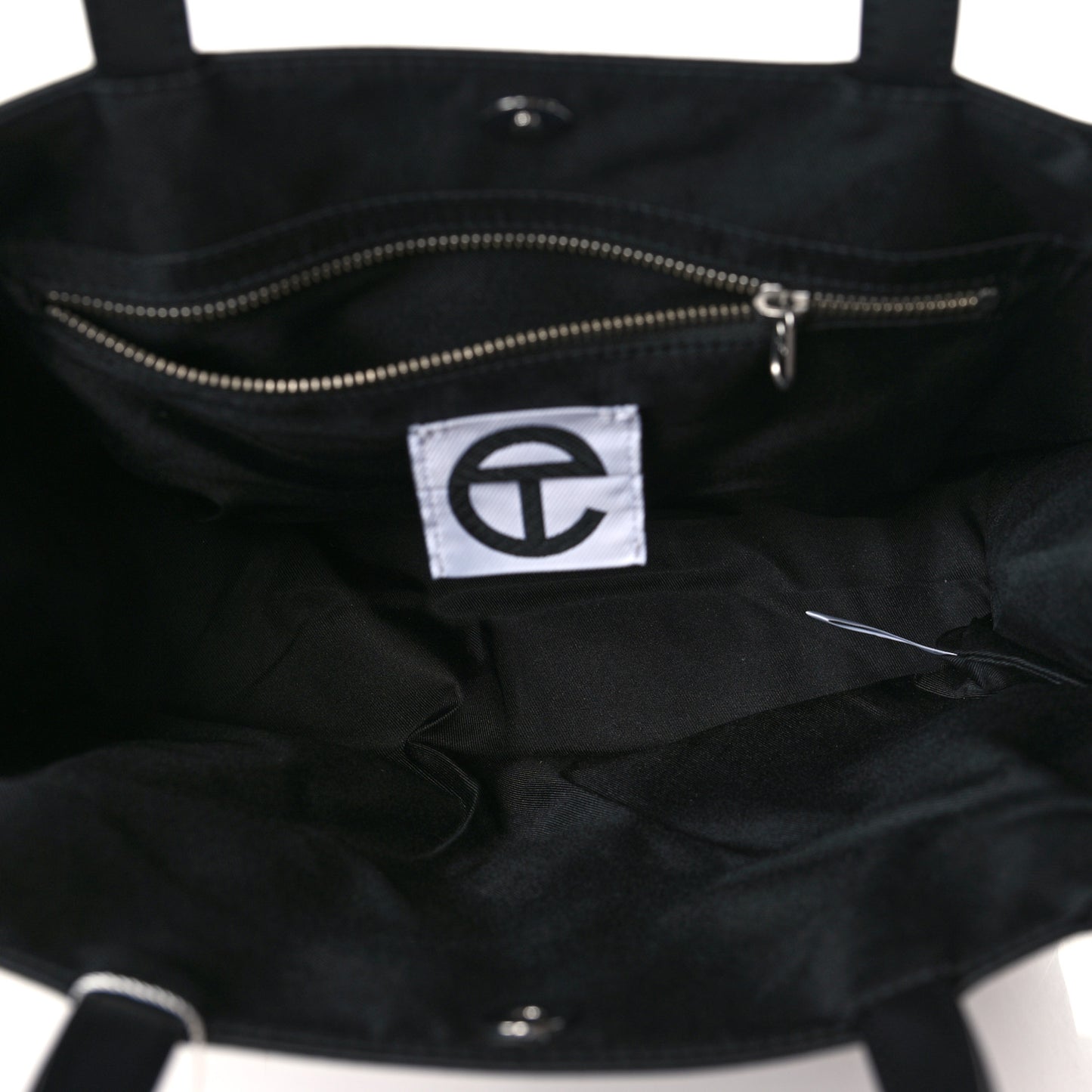 Vegan Leather Medium Shopping Bag Black